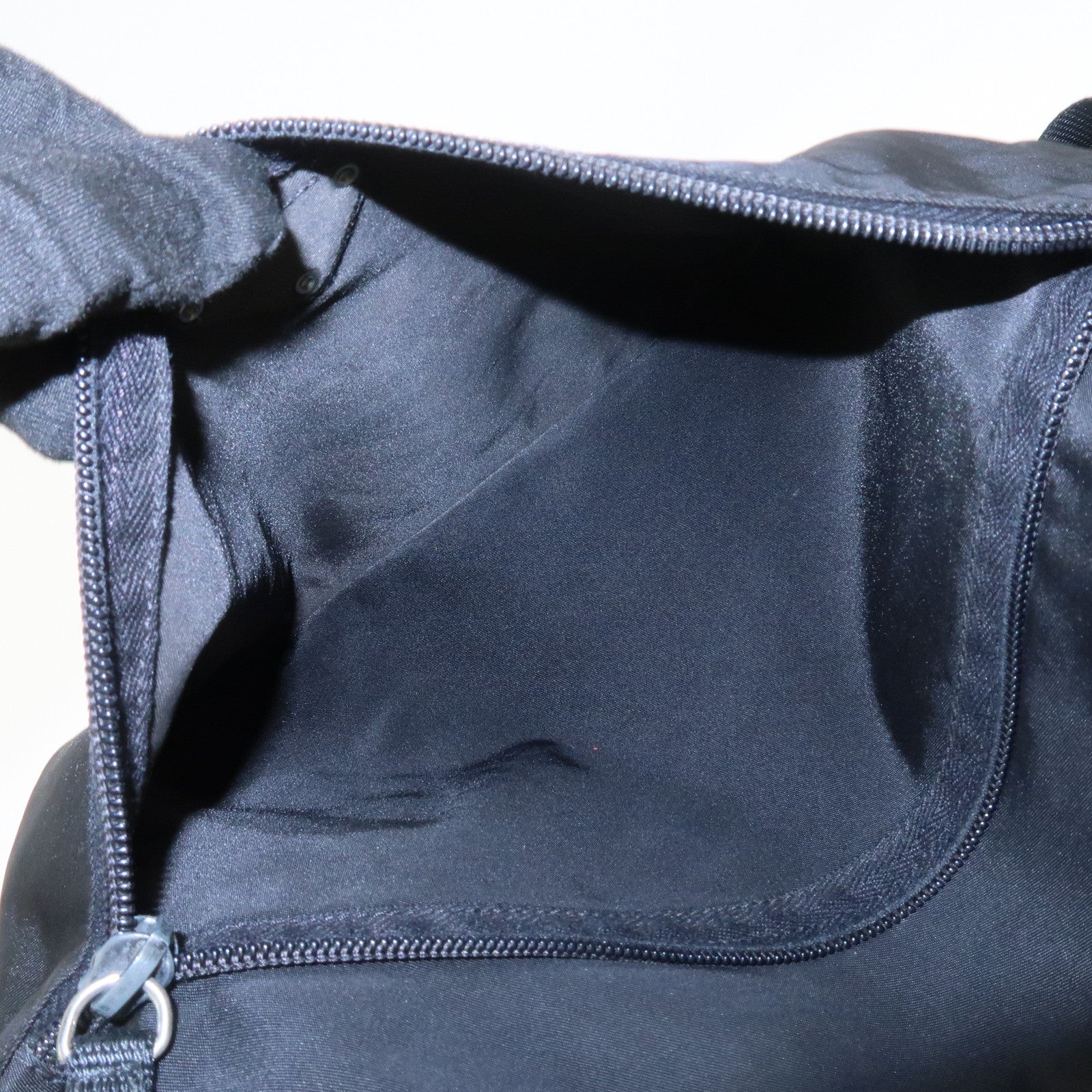 PRADA Nylon Leather Shoulder Bag Crossbody Bag Black B10140