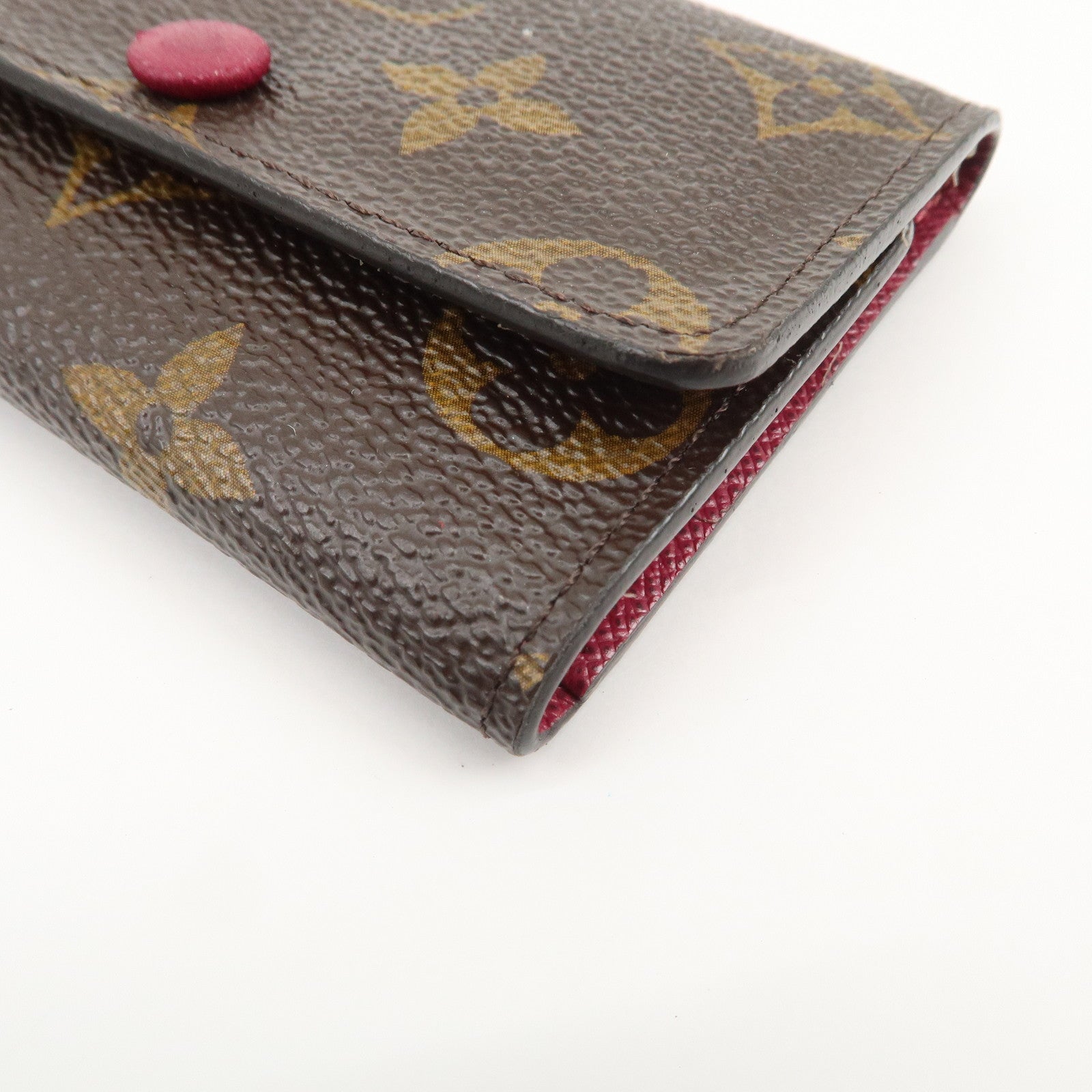 Louis Vuitton Monogram Multicles 6 Key Case Brown Fuchsia M60701