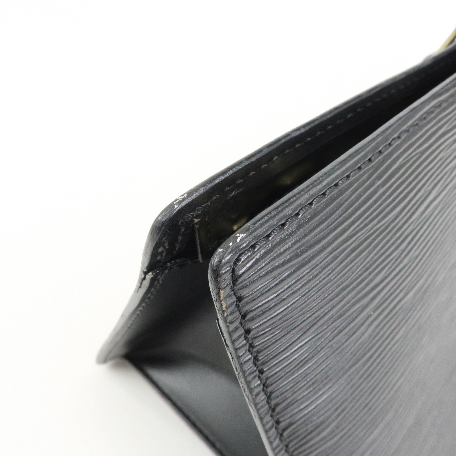 Louis Vuitton Epi Leather Sac Triangle Hand Bag Noir Black M52092