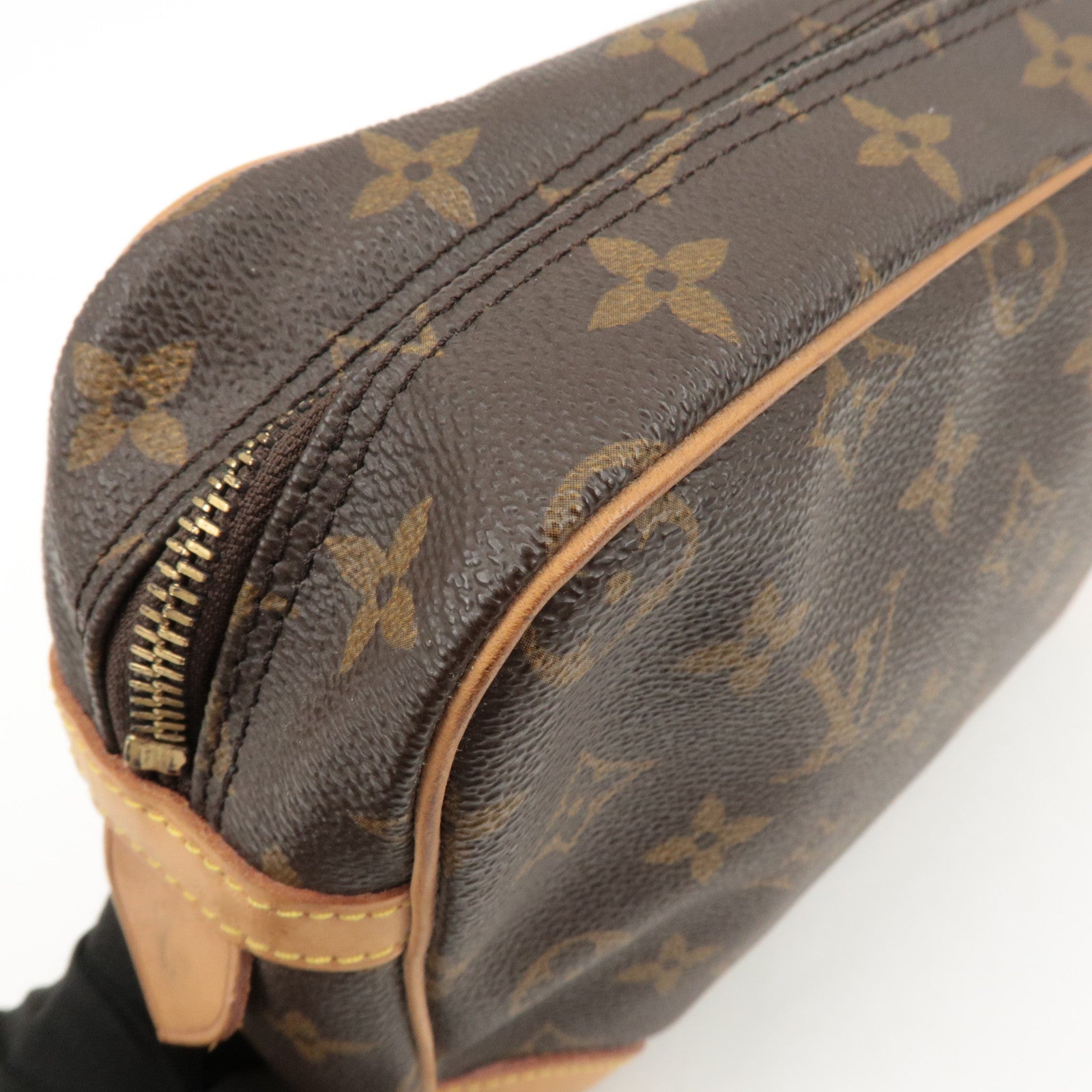 Louis Vuitton Monogram Compiegne 28 Pouch Clutch Bag Brown M51845 Used