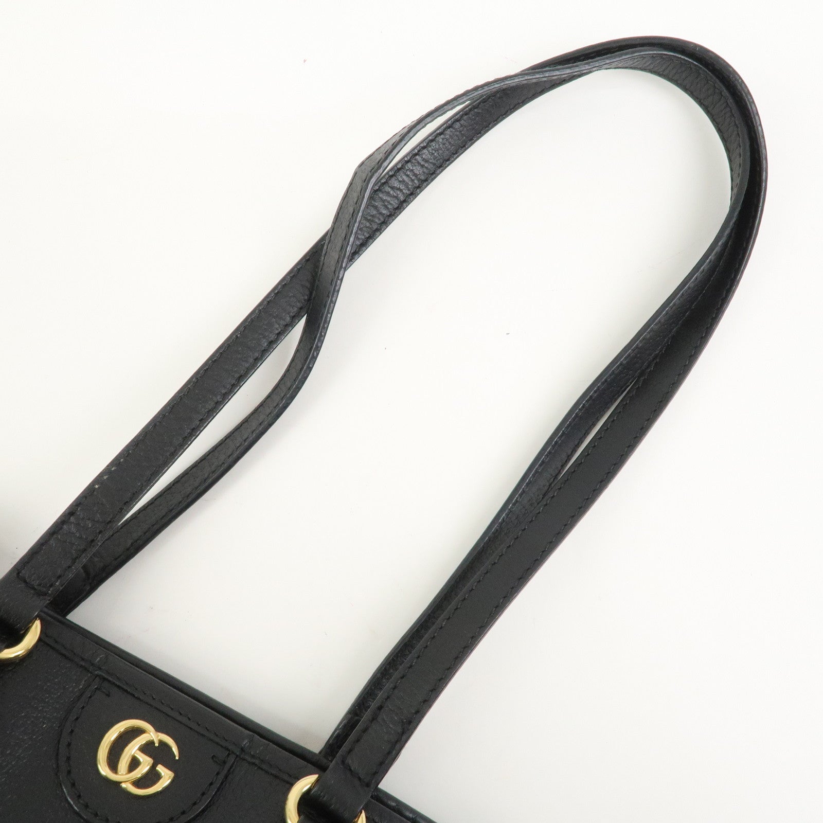 GUCCI GG Marmont Leather Tote Bag Shoulder Bag Black 765043