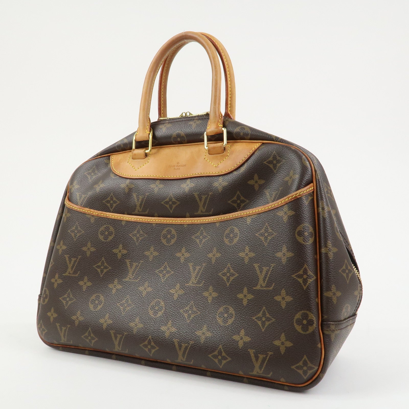 Louis Vuitton Monogram Canvas Deauville Hand Bag Brown M47270