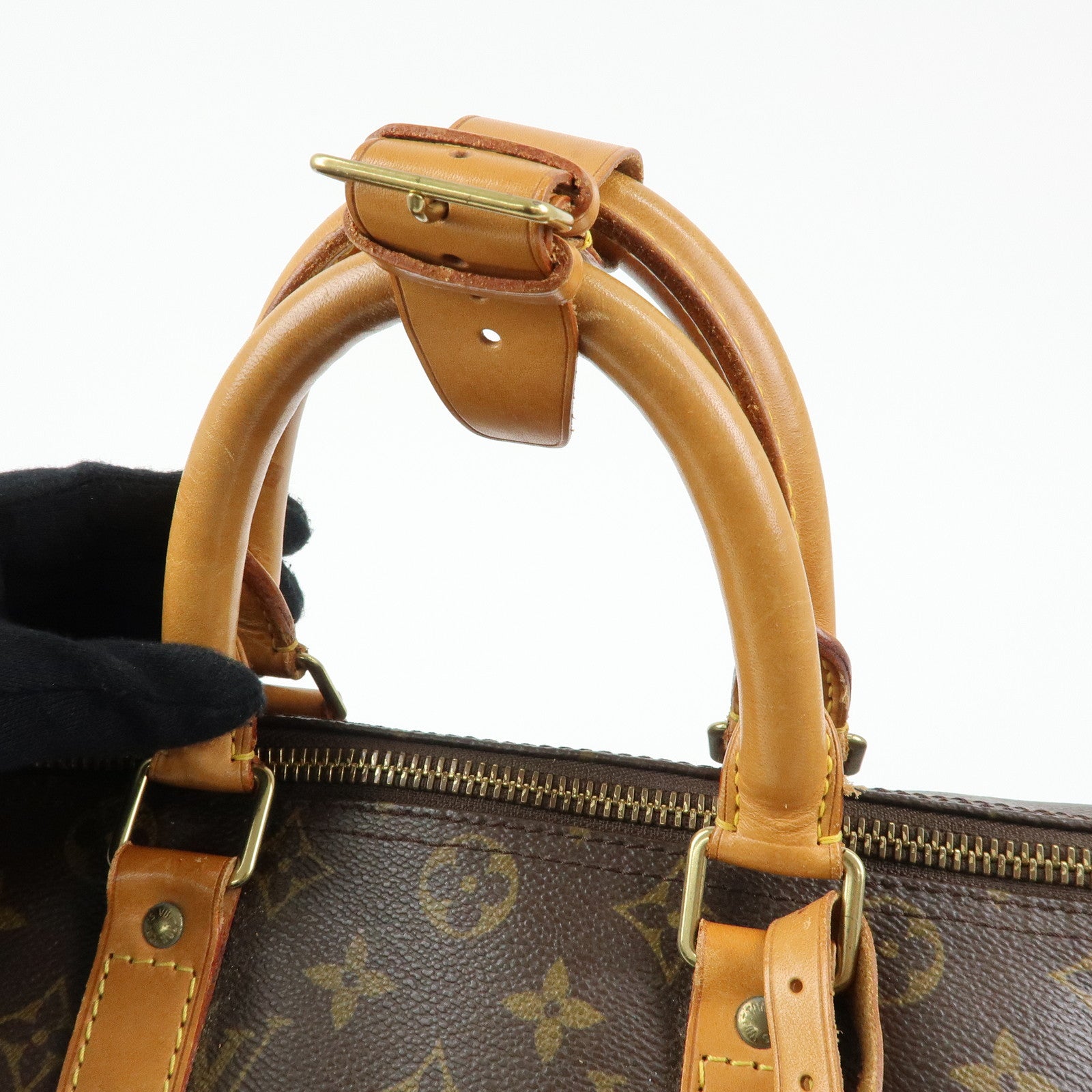 Louis Vuitton Monogram Keep All Bandouliere 45 Boston Bag M41418