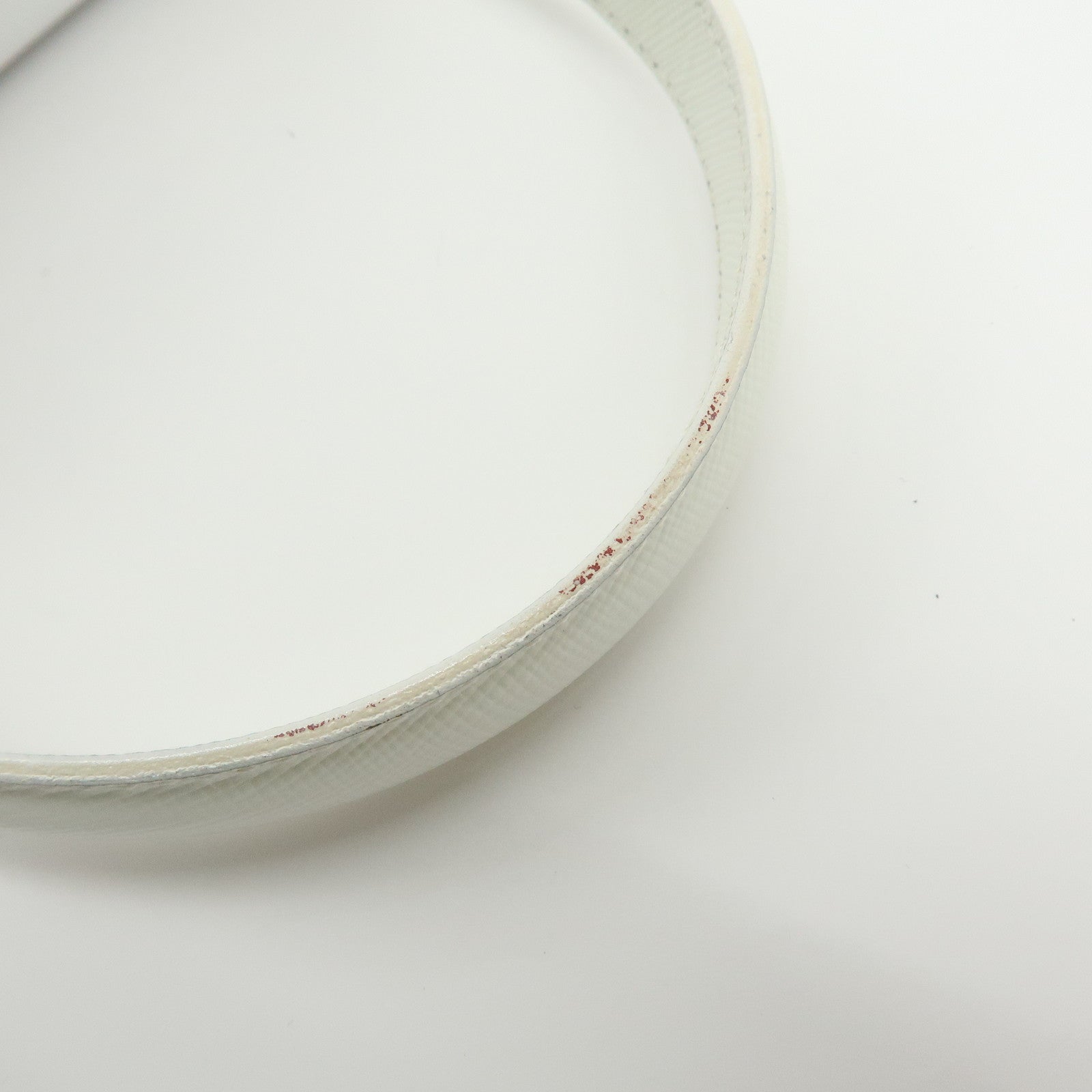 Ferragamo Gancini Leather 2Way Bag Hand Bag Shoulder Bag White