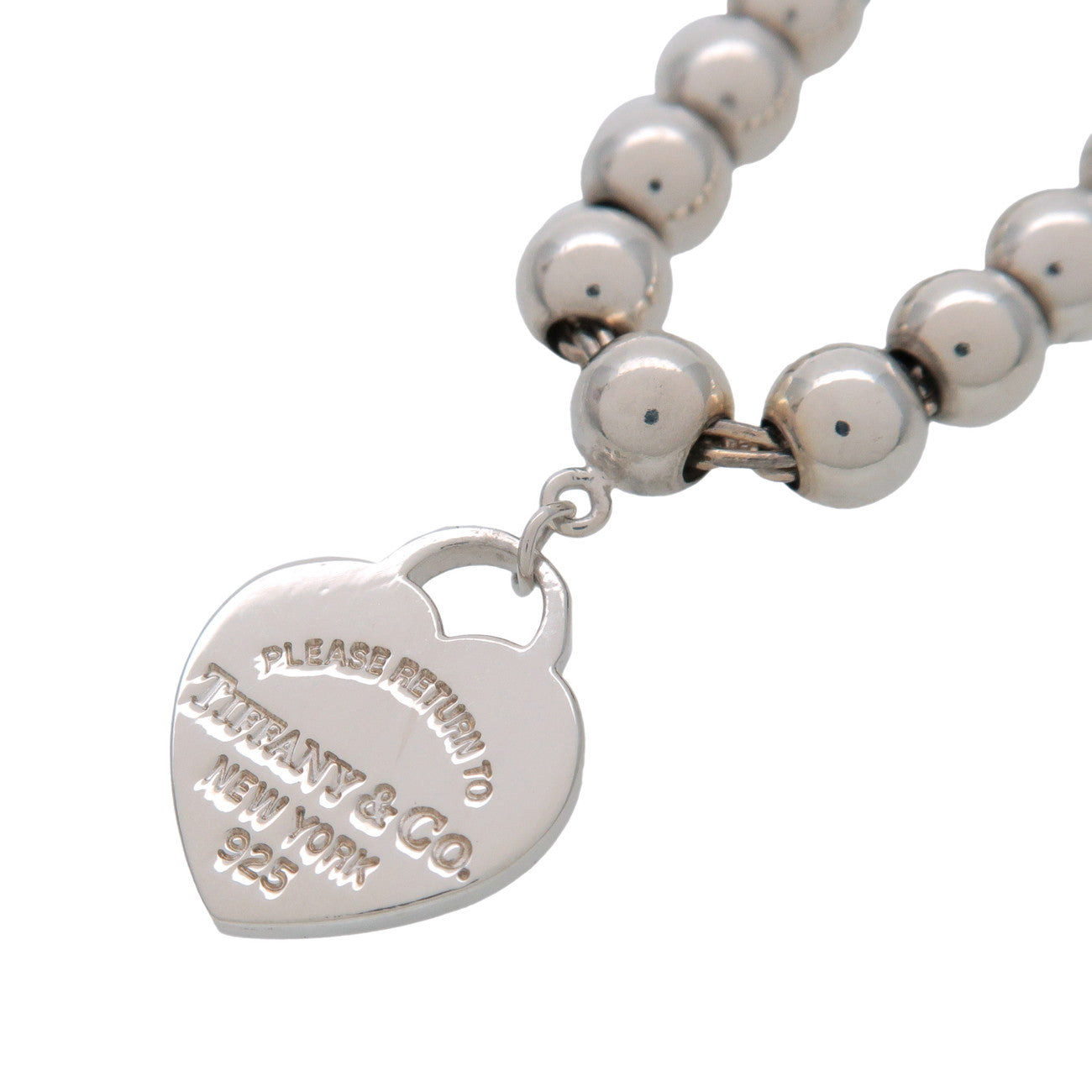 Tiffany & Co Return to Tiffany Mini Heart Tag Beads Bracelet SV925
