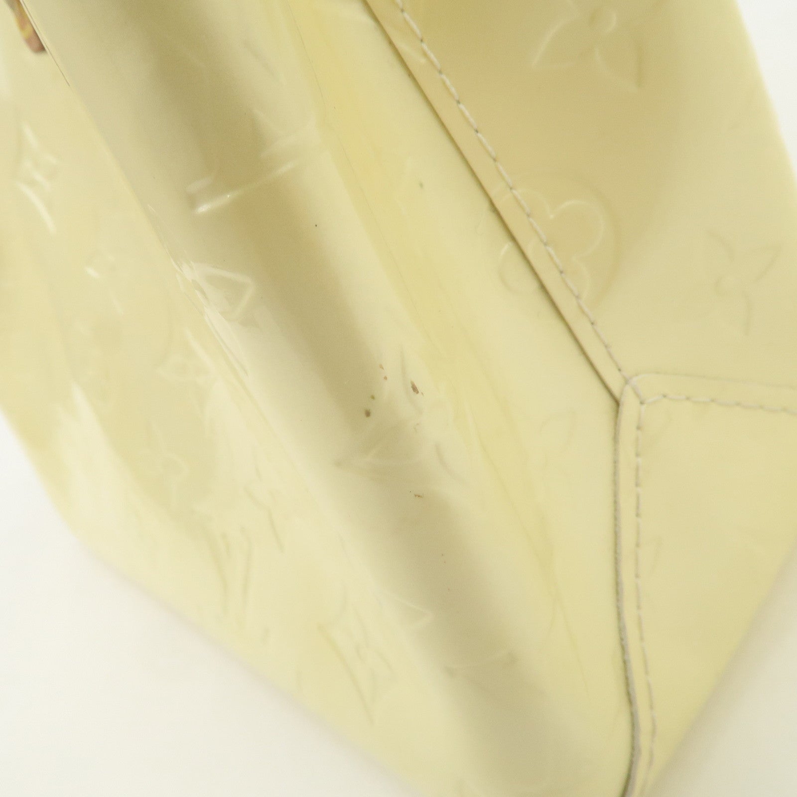 Louis Vuitton Monogram Vernis Lead PM Hand Bag Perle M91336 Used