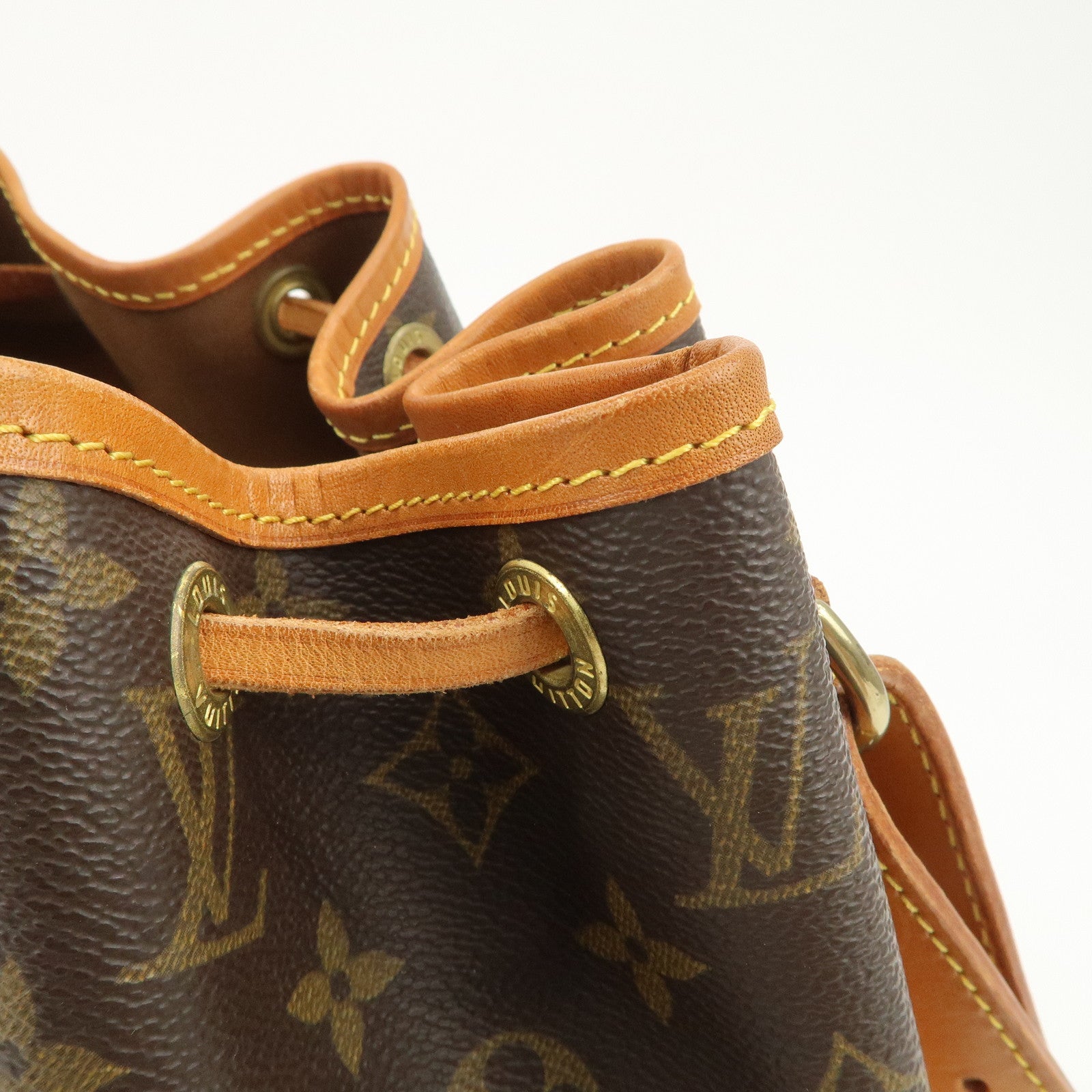 Louis Vuitton Monogram Petit Noe Shoulder Bag Brown M42226