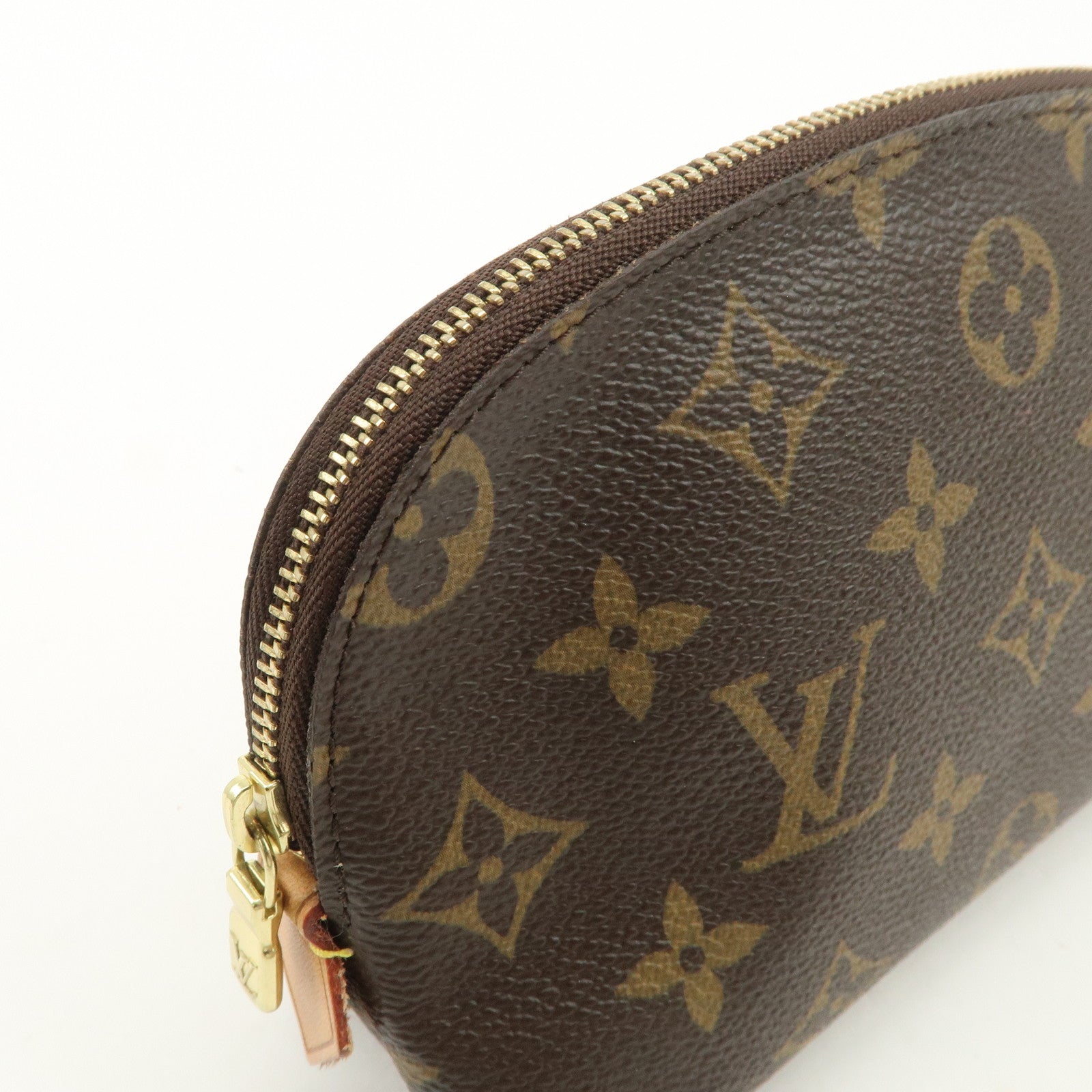 Louis Vuitton Monogram Pochette Cosmetic Pouch Brown M47515