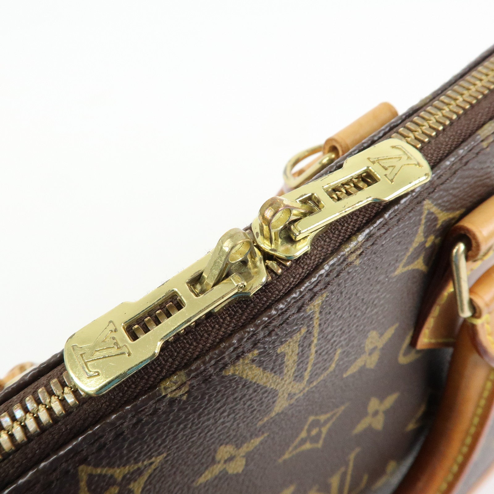 Louis Vuitton Monogram Alma Hand Bag Brown M51130