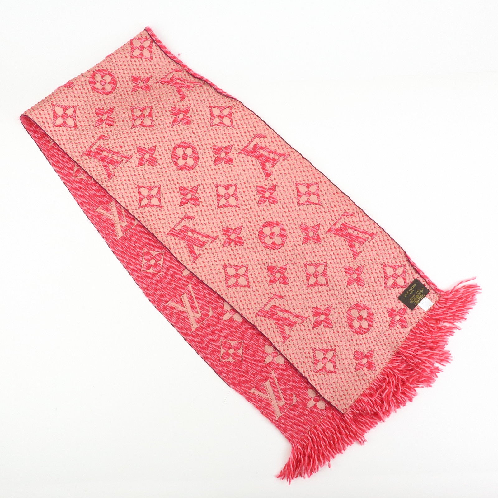 Louis Vuitton Monogram Wool Silk Scarf Echarpe Logomania M78706