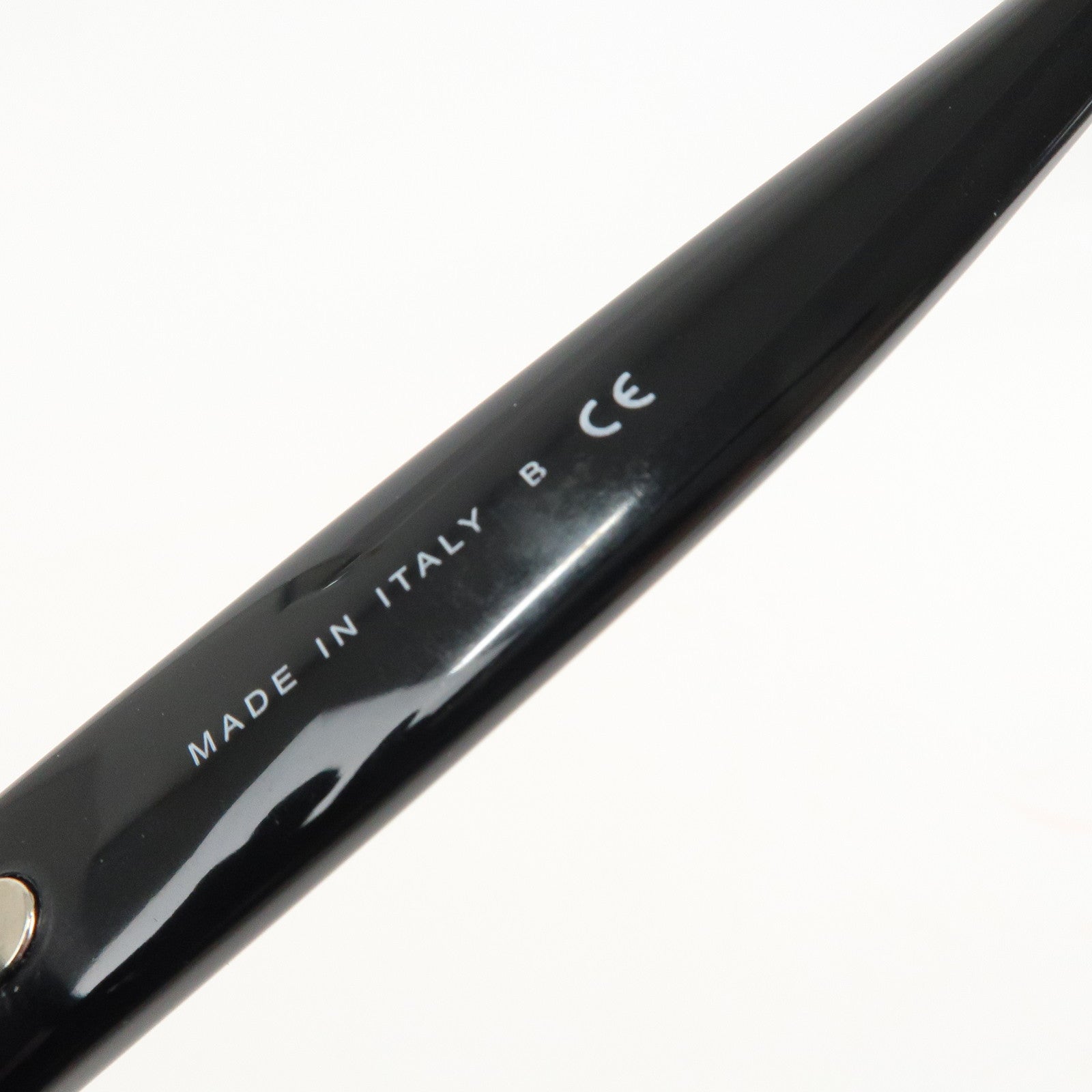 CHANEL COCO Mark Plastic Sunglasses 56□19 Black 5372-A Used