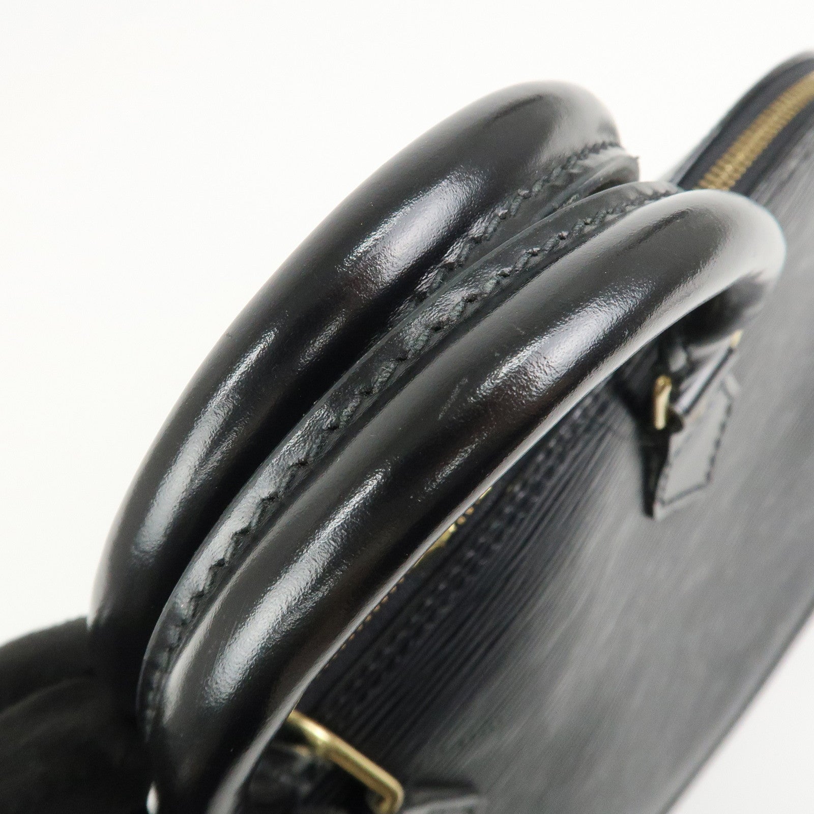 Louis Vuitton Epi Leather Alma MM Hand Bag Noir Black M52142