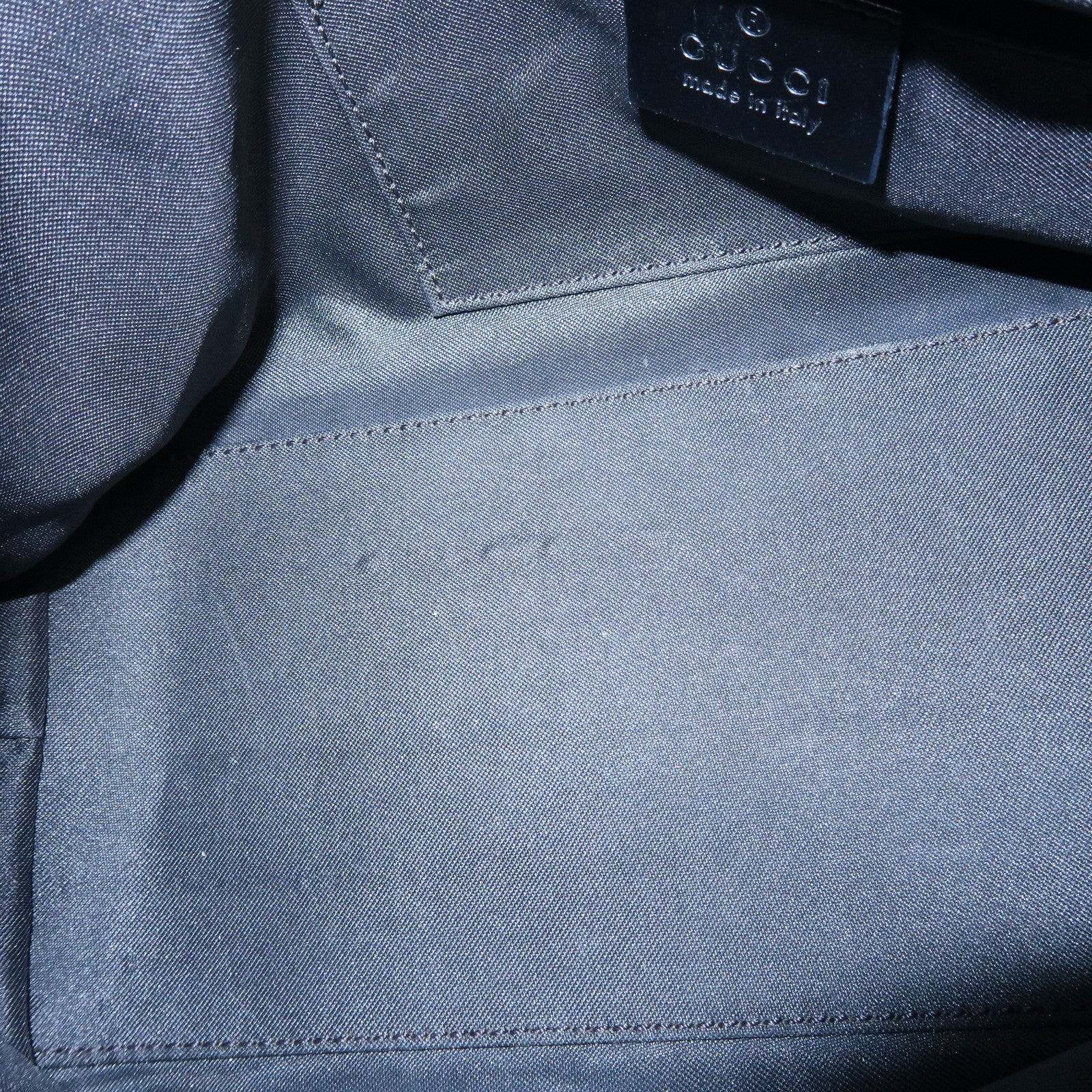 GUCCI GG Suede Leather Shoulder Bag Hand Bag Black 002.0602 Used