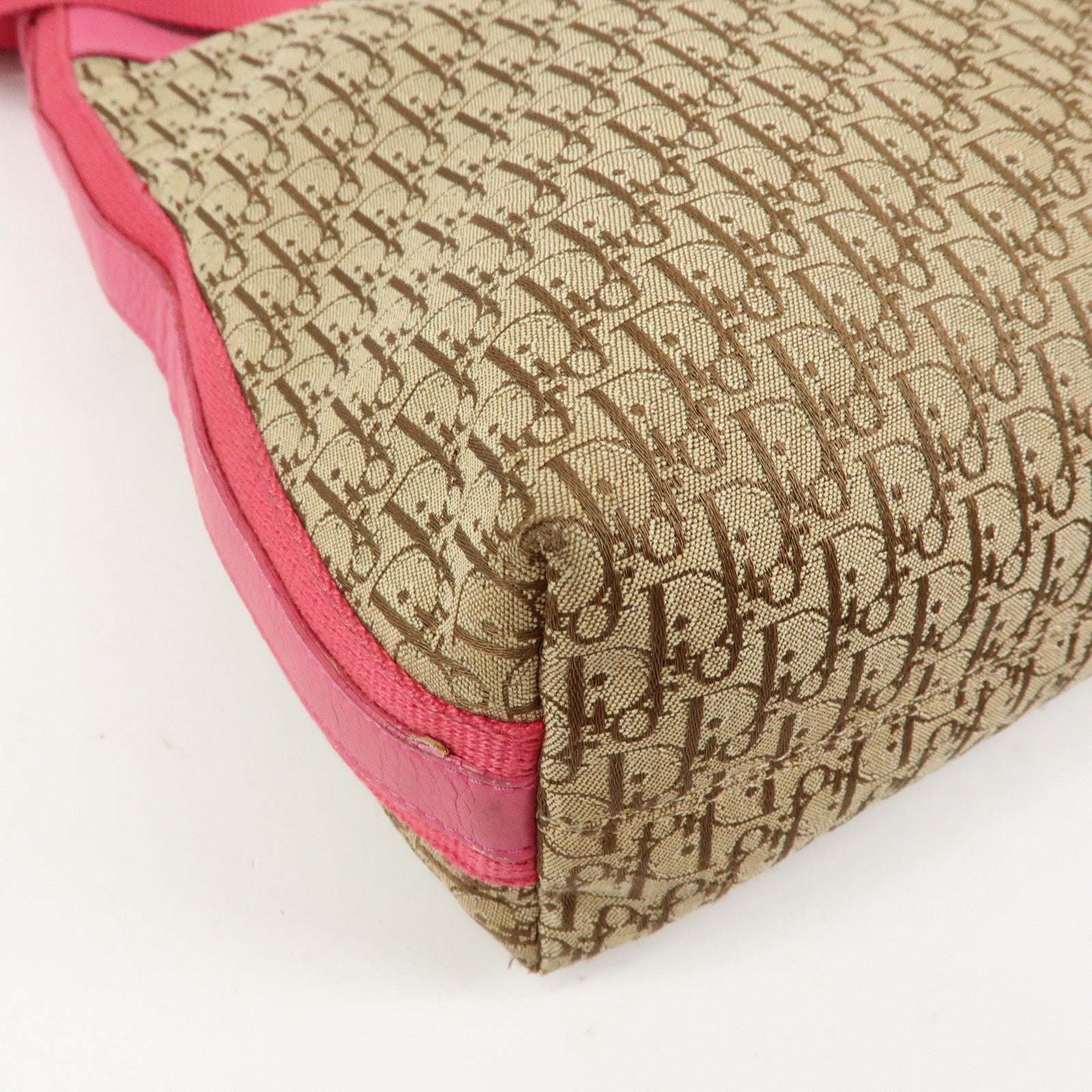 Christian Dior Trotter Street Chic Jacquard Canvas Shoulder Bag