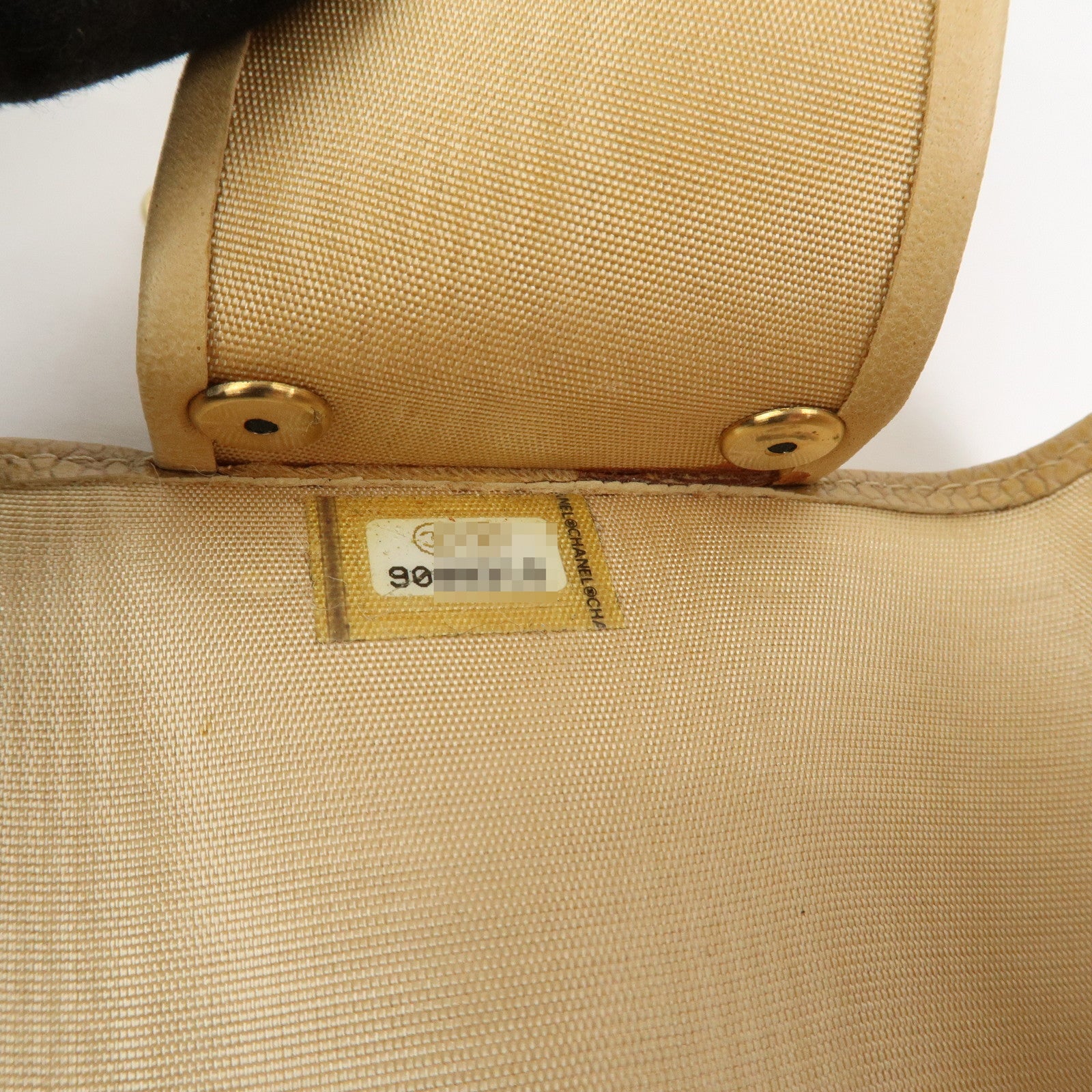 CHANEL COCO Mark Caviarskin Key Case Key Holder Light Brown