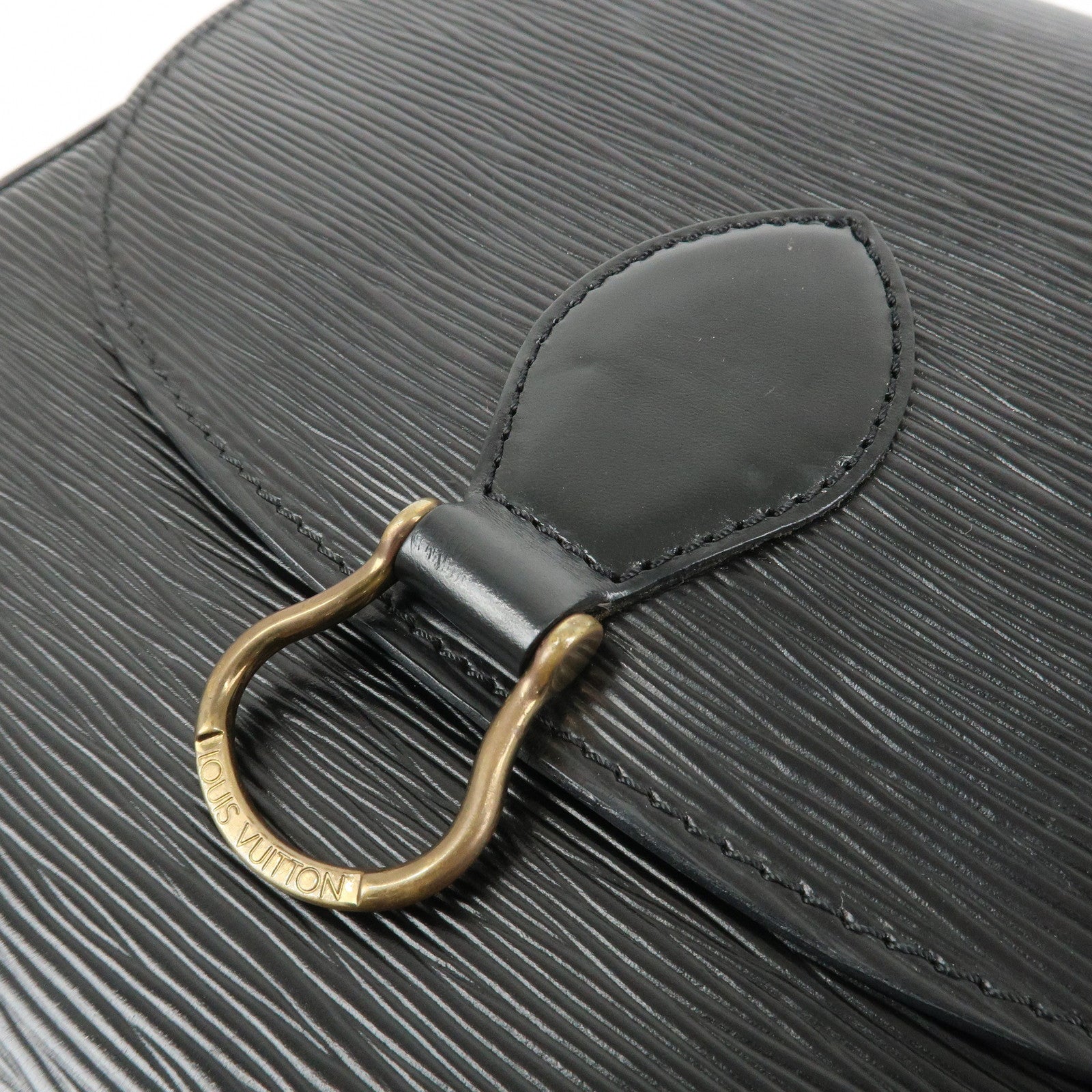 Louis Vuitton Epi Saint Cloud Shoulder Bag Black Noir M52192