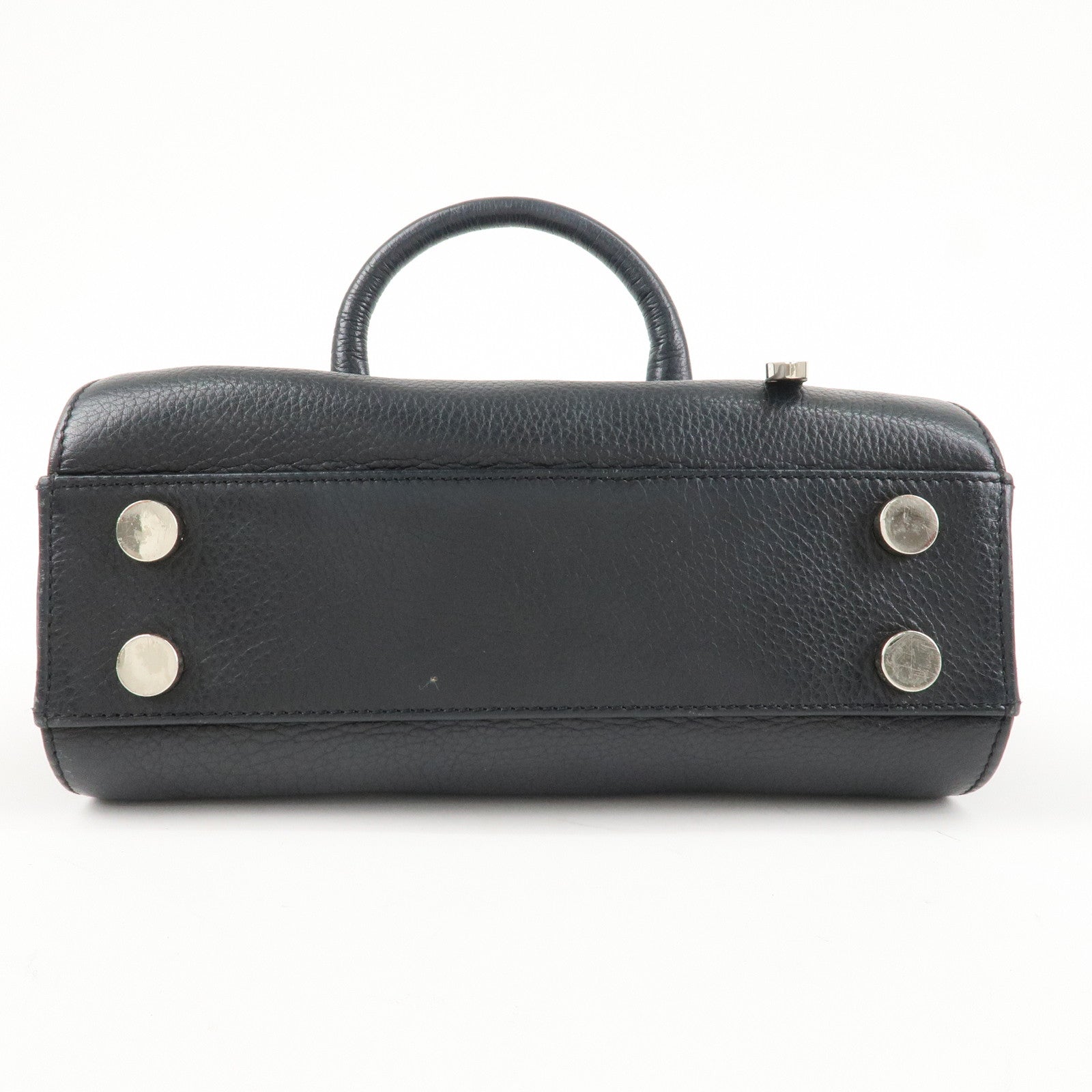 JIMMY CHOO Rosalie 2Way Leather Hand Bag Shoulder Bag Black Used