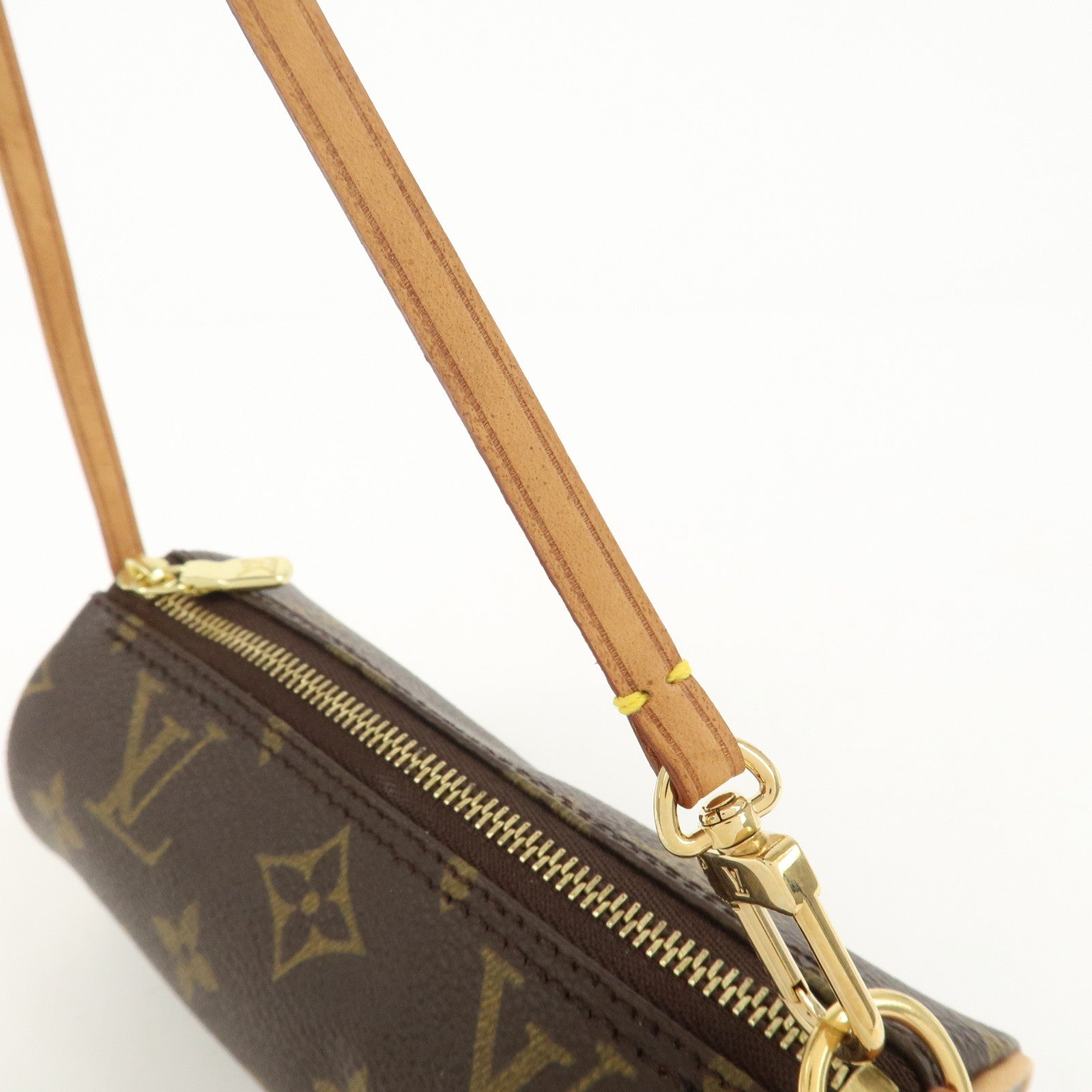 Louis Vuitton Monogram Mini Pouch for Papillon Bag Old Style Brown