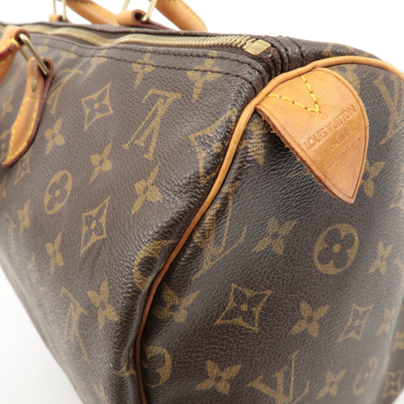 Louis Vuitton Monogram Speedy 40 Hand Bag Boston Bag M41522 Used