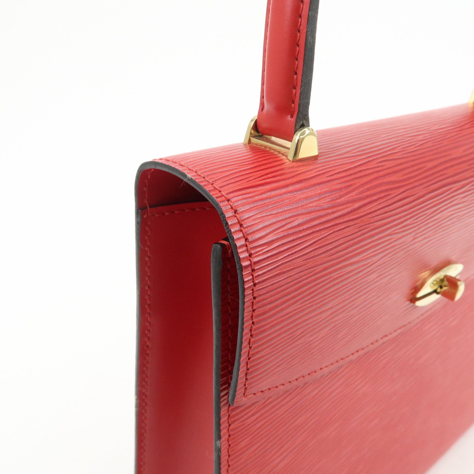 Louis Vuitton Epi Leather Marceau Hand Bag Castilian Red M52377