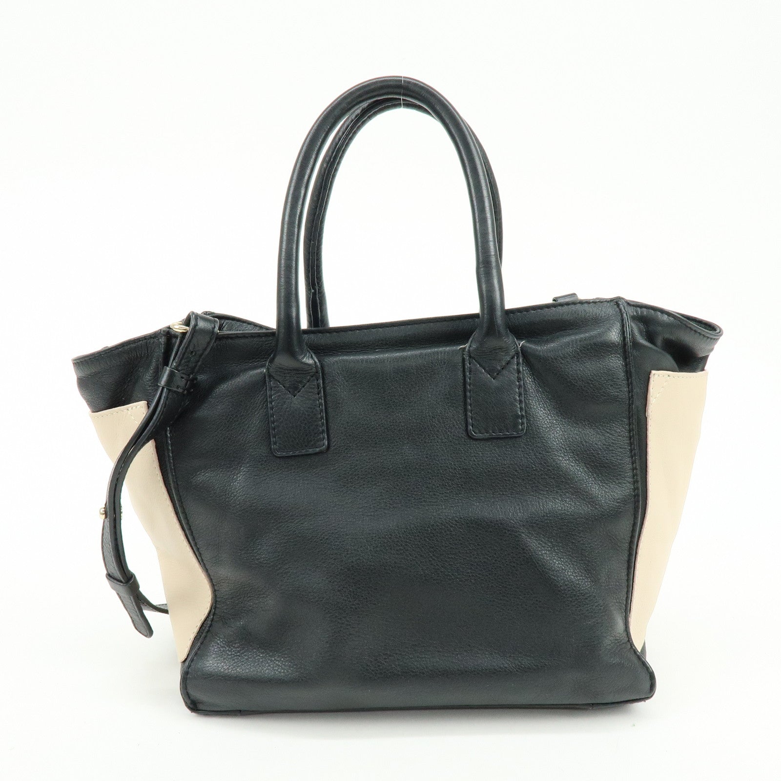 Chloe See By Chloe Leather 2Way Shoulder Bag Hand Bag Pink Black