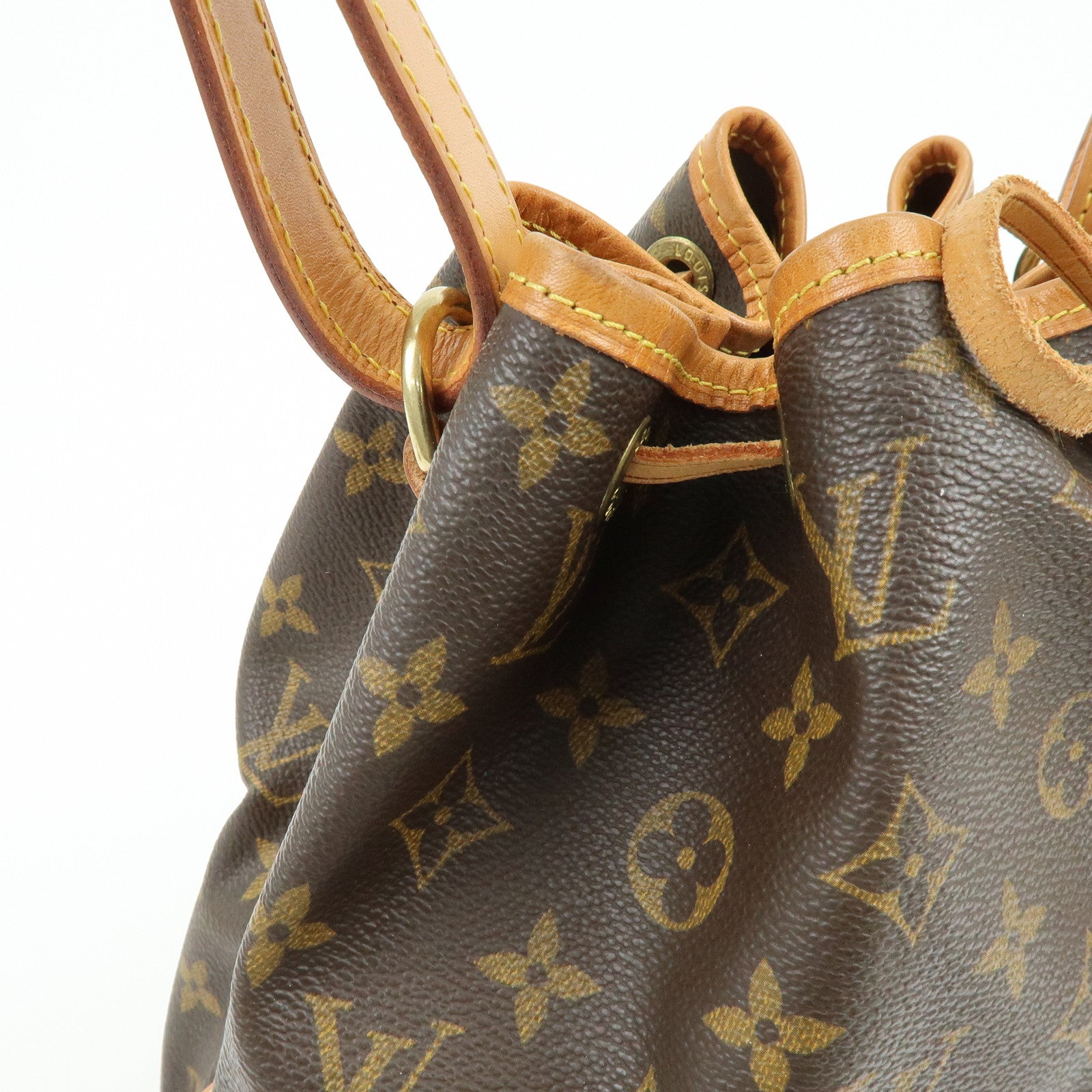 Louis Vuitton Monogram Petit Noe Shoulder Bag Brown M42226