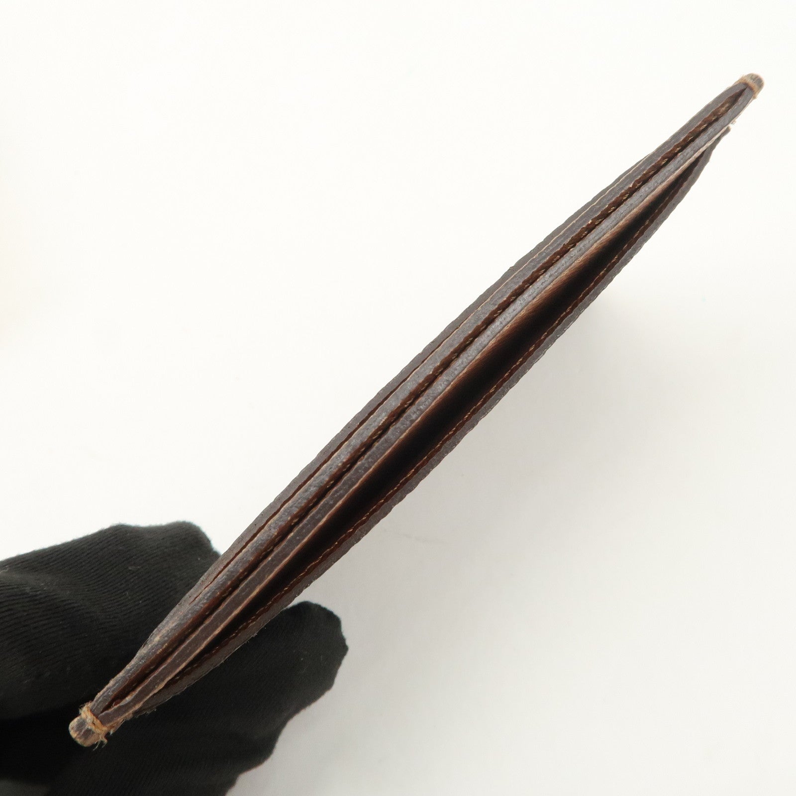 Louis Vuitton Monogram Canvas Porte Cartes Card Case M61733 Used