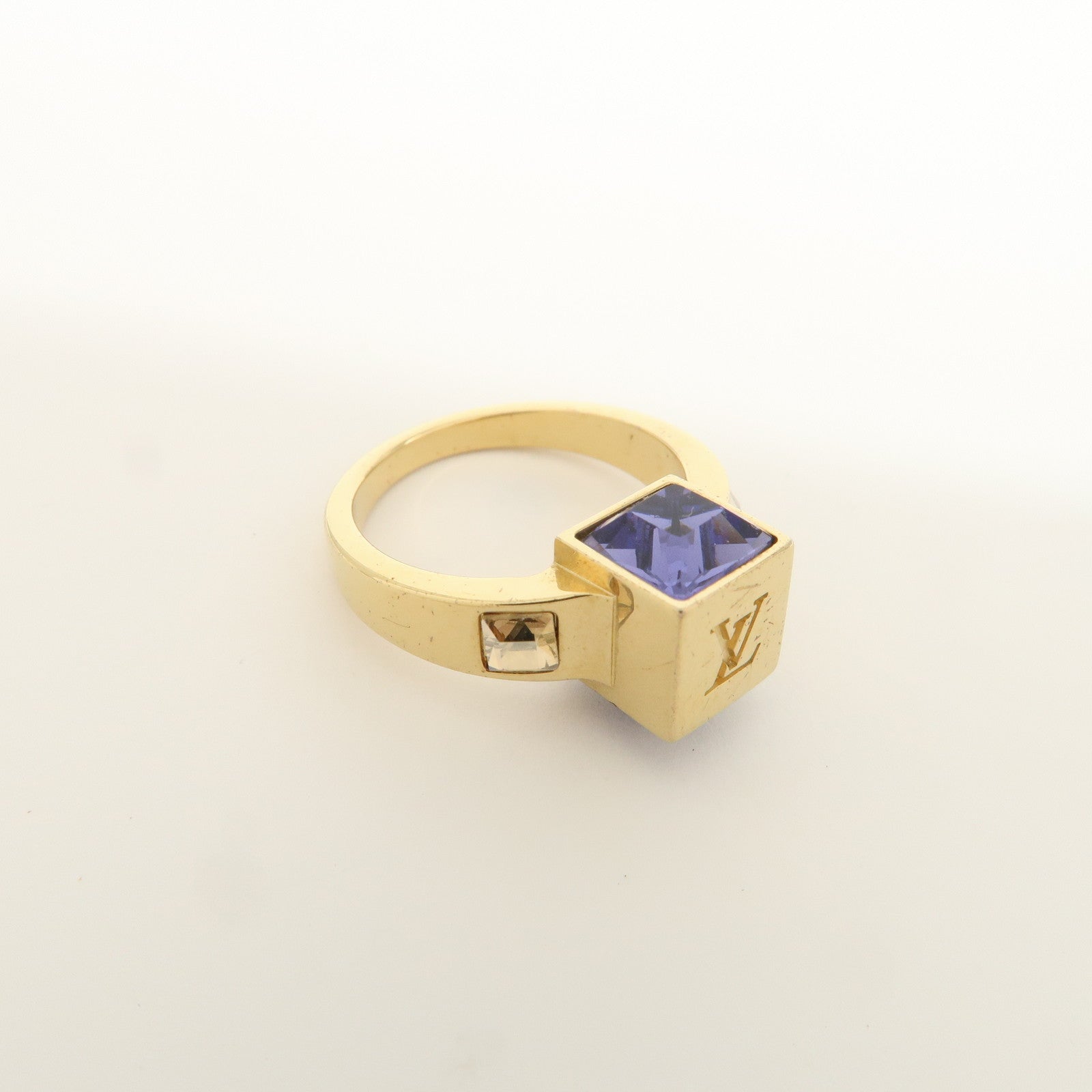 Louis Vuitton Collier Gamble Bague S Metal Ring Gold M65009