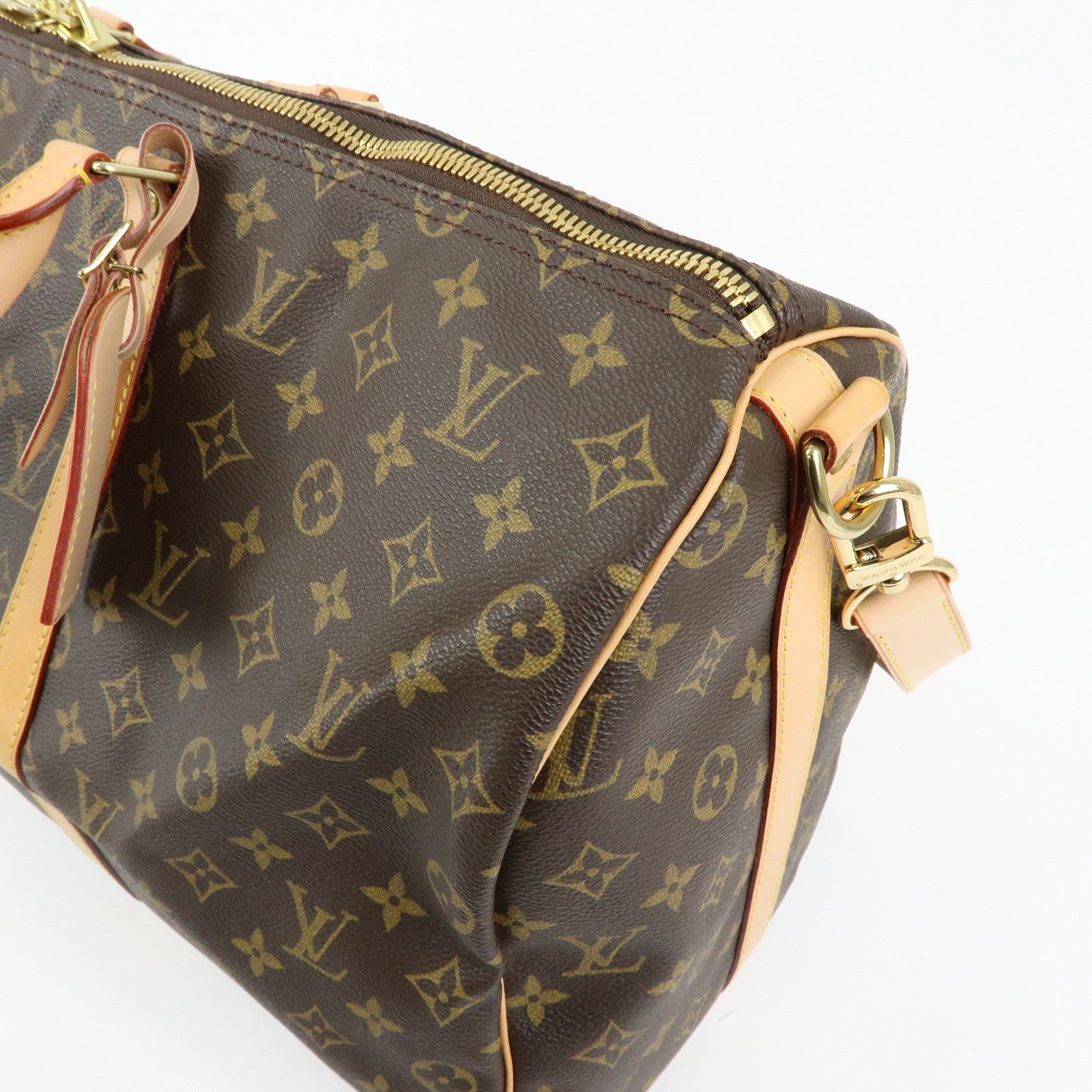 Louis Vuitton Monogram Keep All Bandouliere 50 Boston Bag M41416