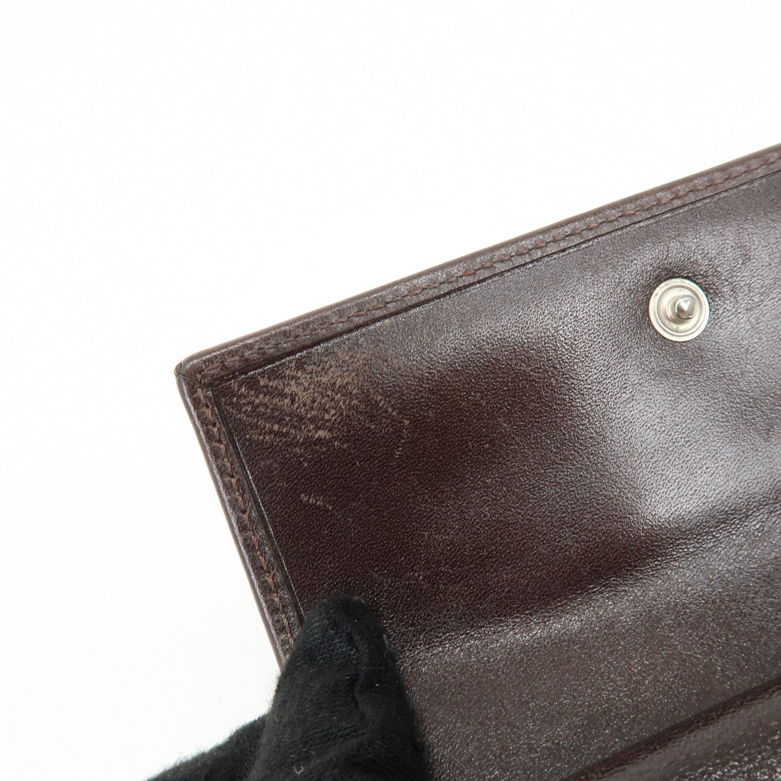 FENDI Zucca Set of 2 Canvas Compact Wallet Long Wallet 30729
