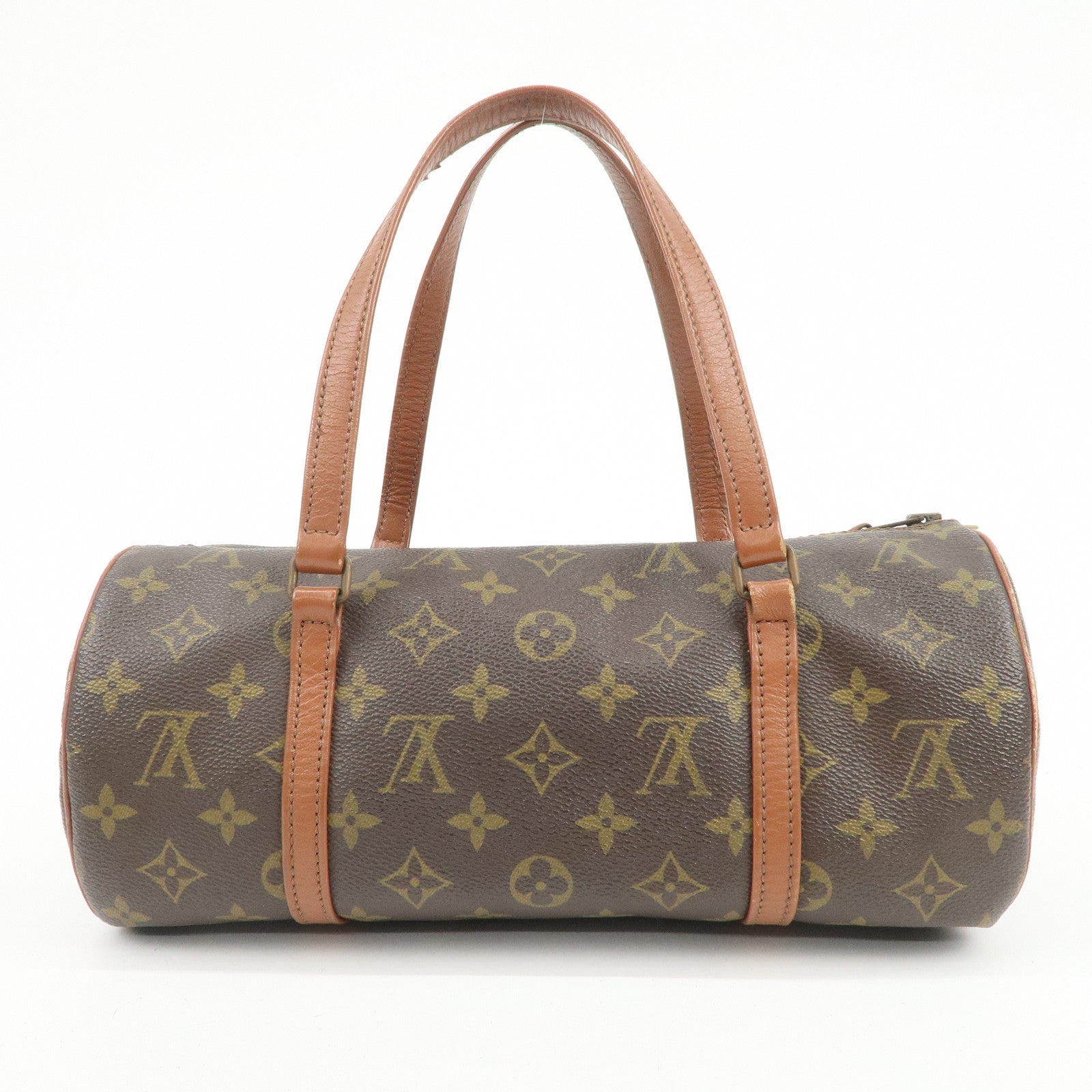 Louis Vuitton Monogram Papillon 30 Hand Bag Brown Old Style M51365
