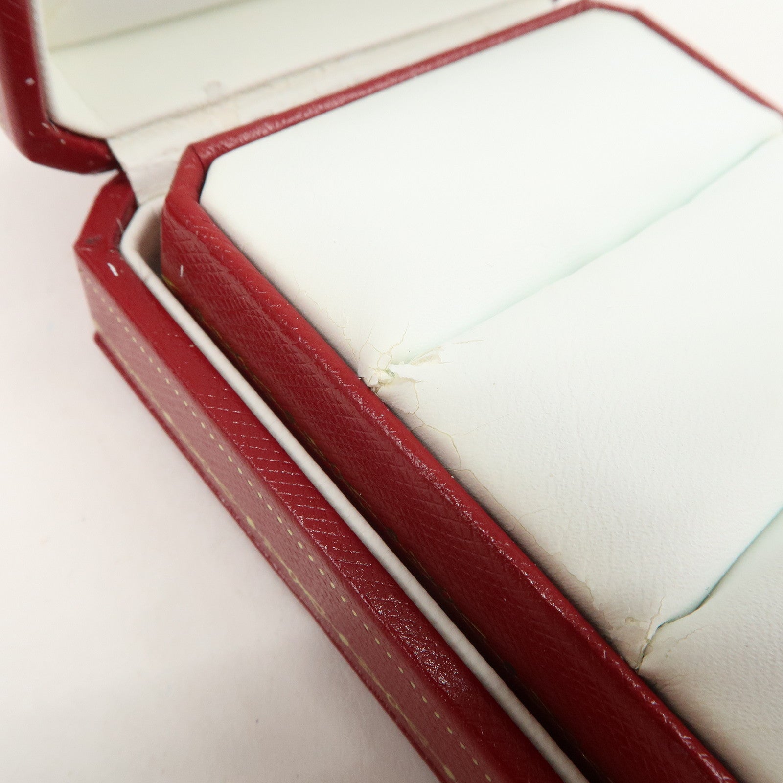 Cartier Set of 3 Jewelry Boxes Pair Ring Boxes Red Gold