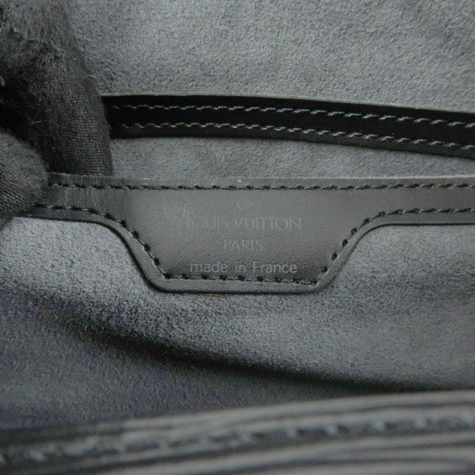 Louis Vuitton Epi Soufflot Leather Shoulder Hand Bag Noir M52222