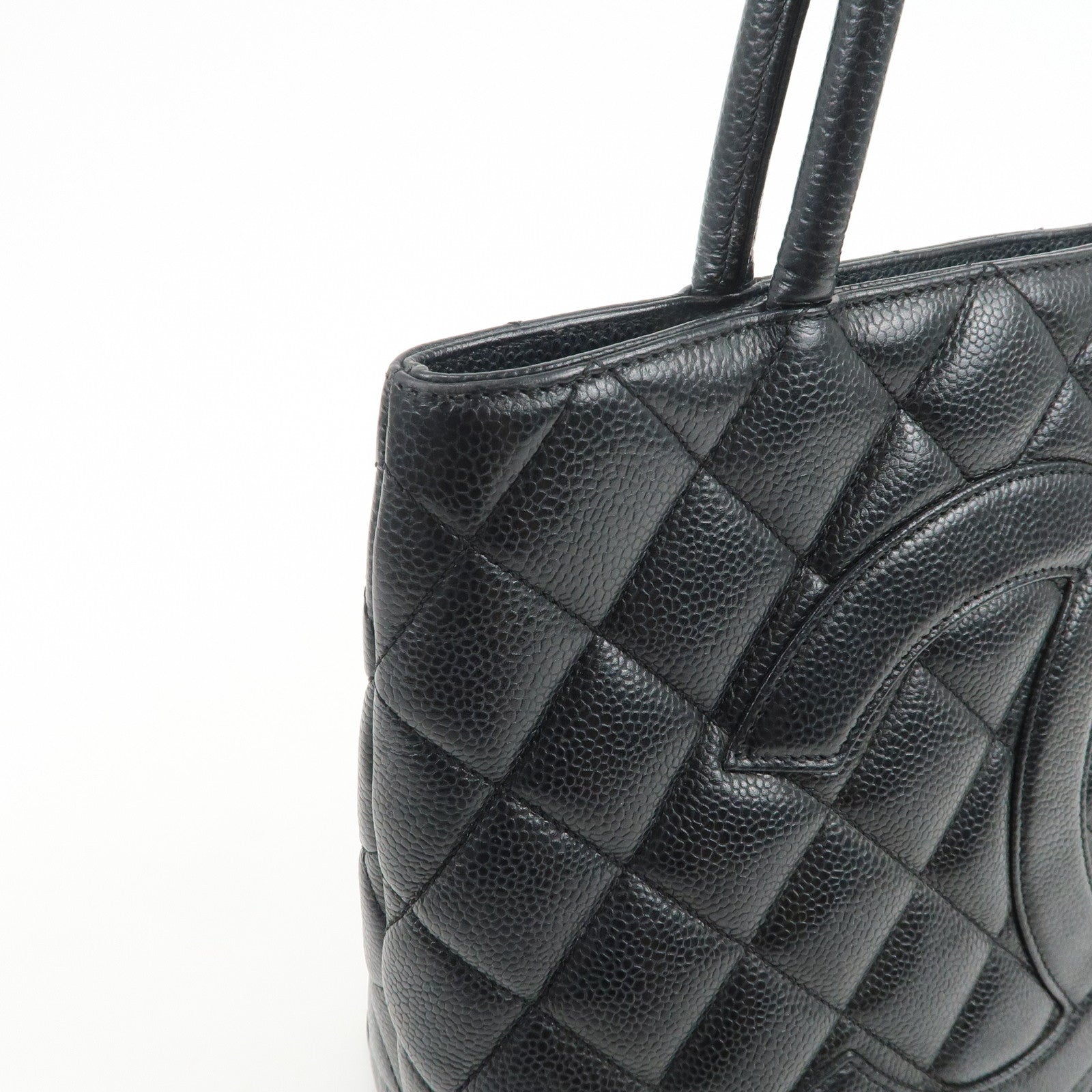 CHANEL COCO Mark Matelasse Medallion Tote Bag Hand Bag A01804