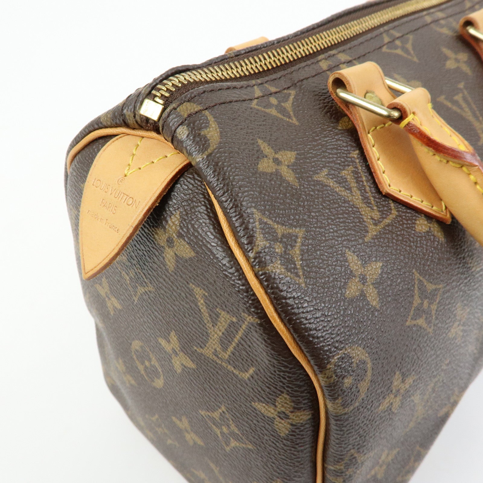 Louis Vuitton Monogram Speedy 25 Boston Bag Hand Bag Brown M41528