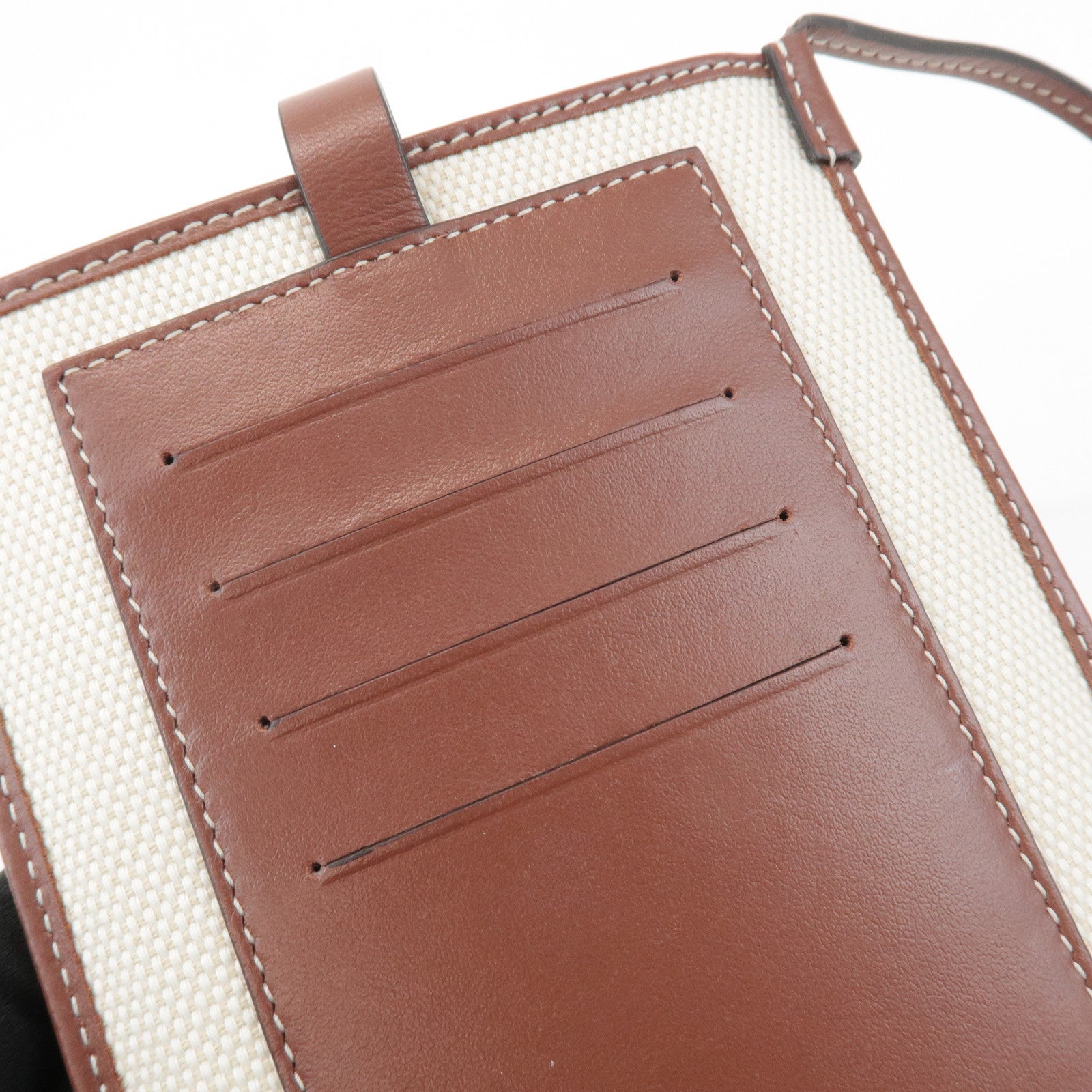 BURBERRY ANNE Phone CB Canvas Leather Smart Phone Shoulder Bag