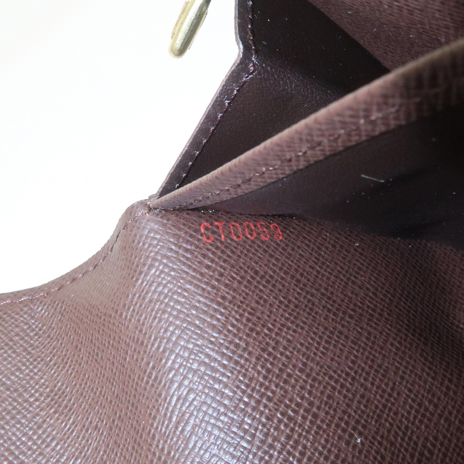 Louis Vuitton Damier Canvas Portefeuille Sarah Wallet Brown N61734