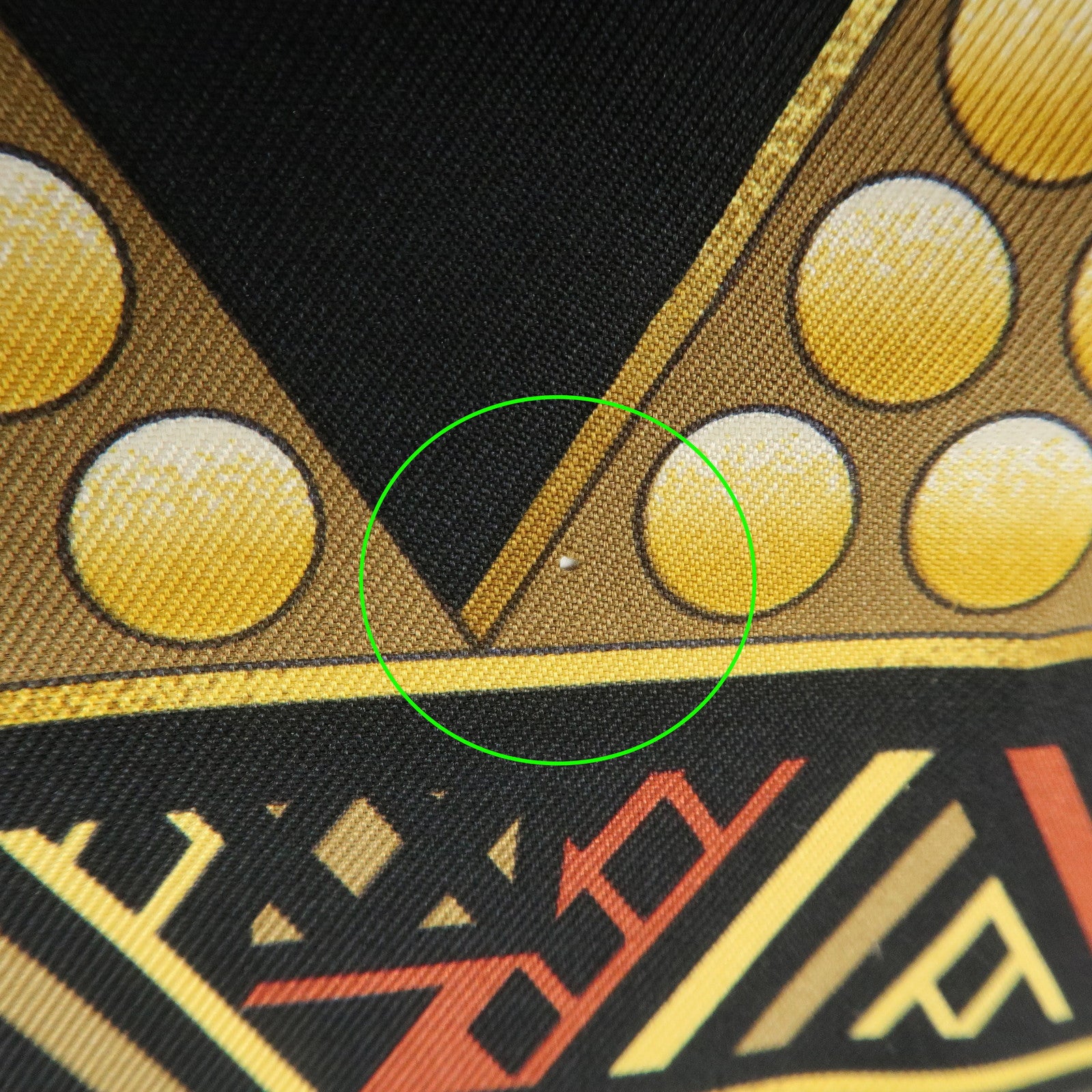 HERMES Carre 90 Silk 100% Scarf L'OR DES CHEFS Black Yellow Used