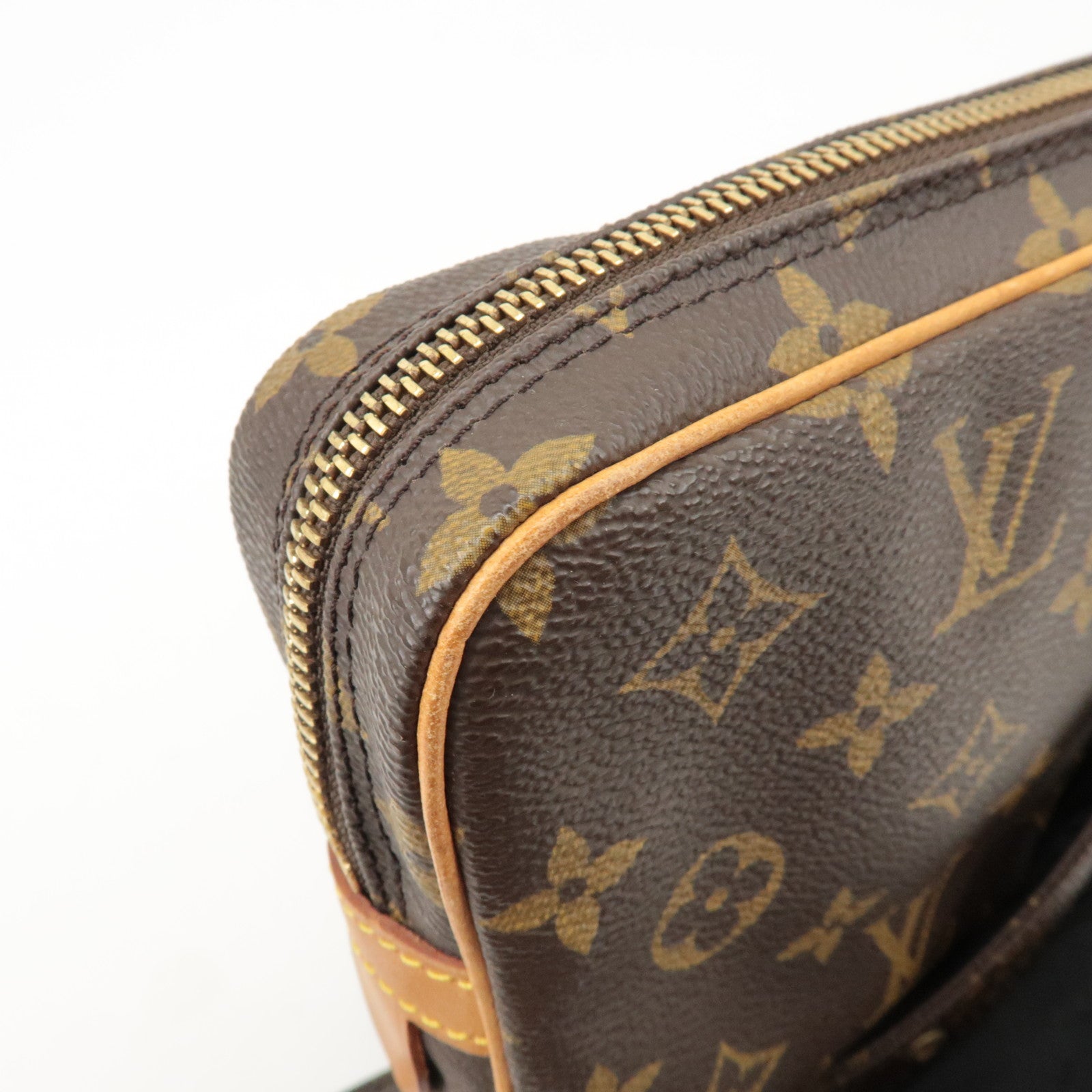 Louis Vuitton Monogram Pochette Marly Bandouliere Bag Brown M51828 Used