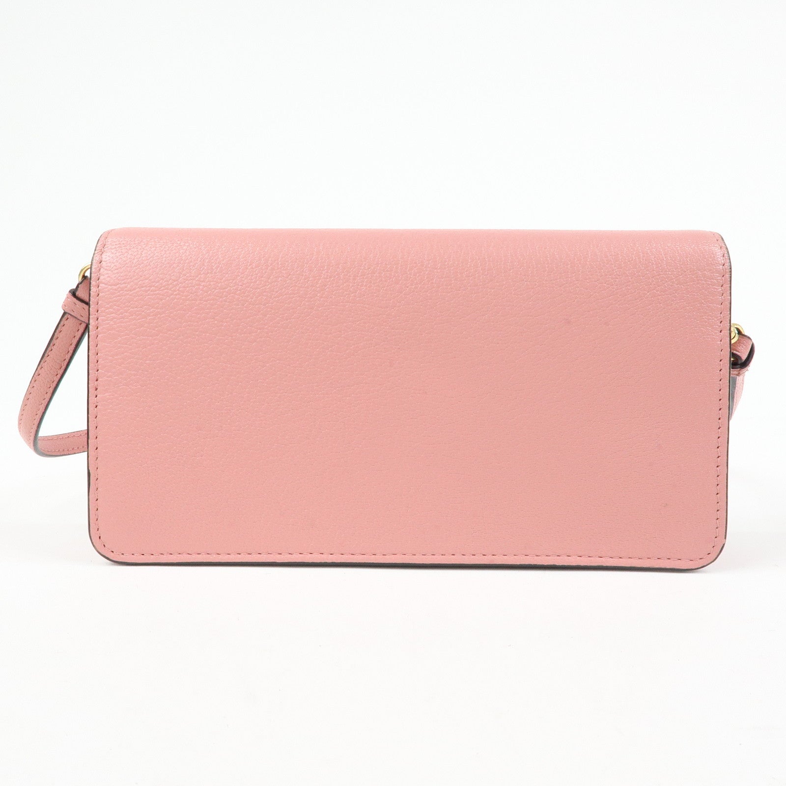 MIU MIU Madras Leather 2Way Clutch Bag Shoulder Bag Pink 5ZH044