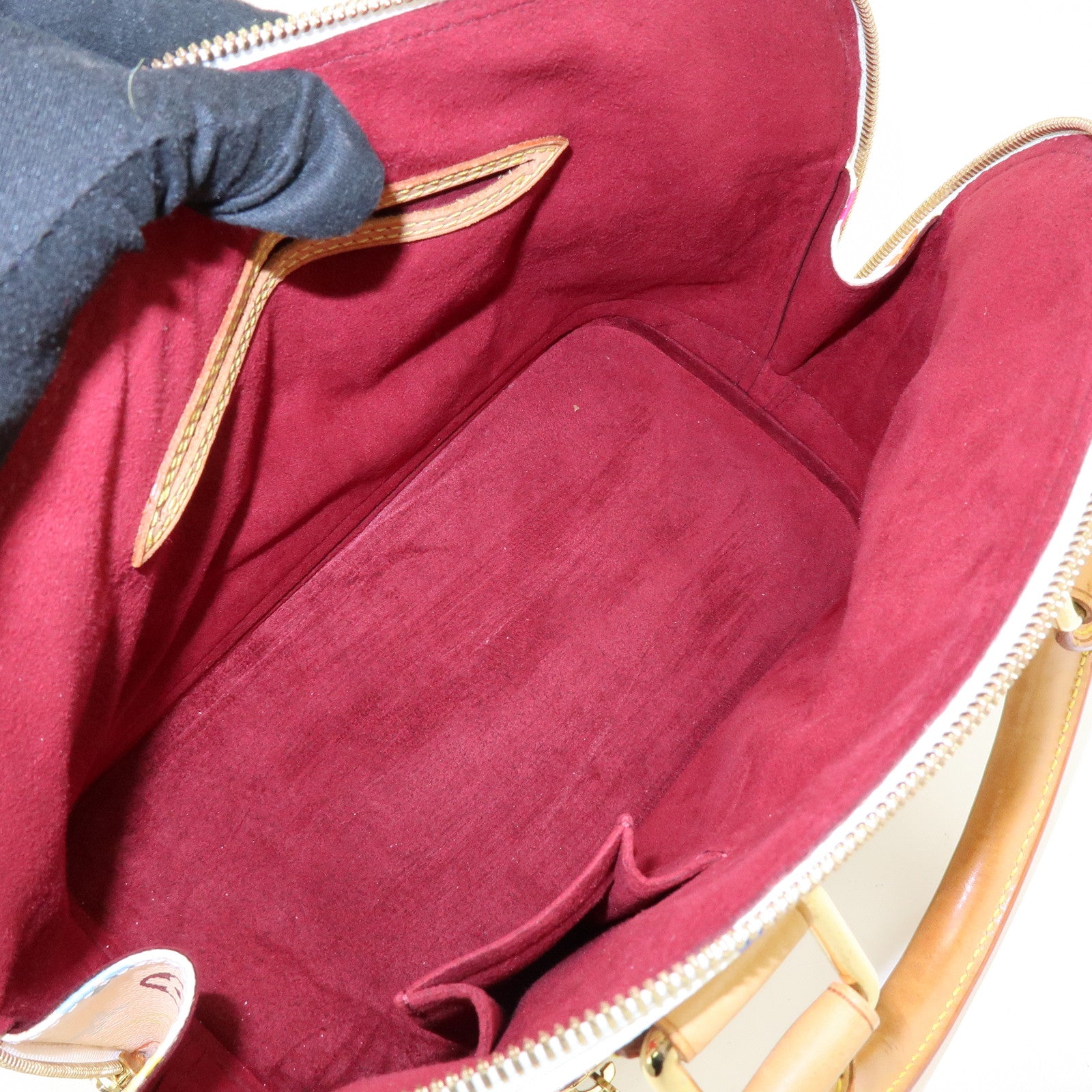 Louis Vuitton Monogram Multicolor Alma PM Hand Bag Blanc M92647