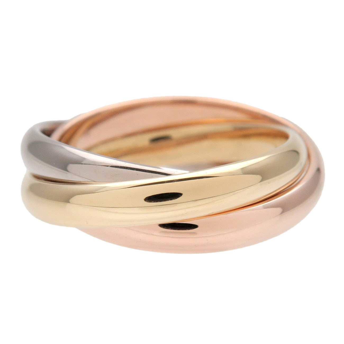 Cartier Trinity Ring K18 750YG/WG/PG Gold #52 US6 EU52 HK13