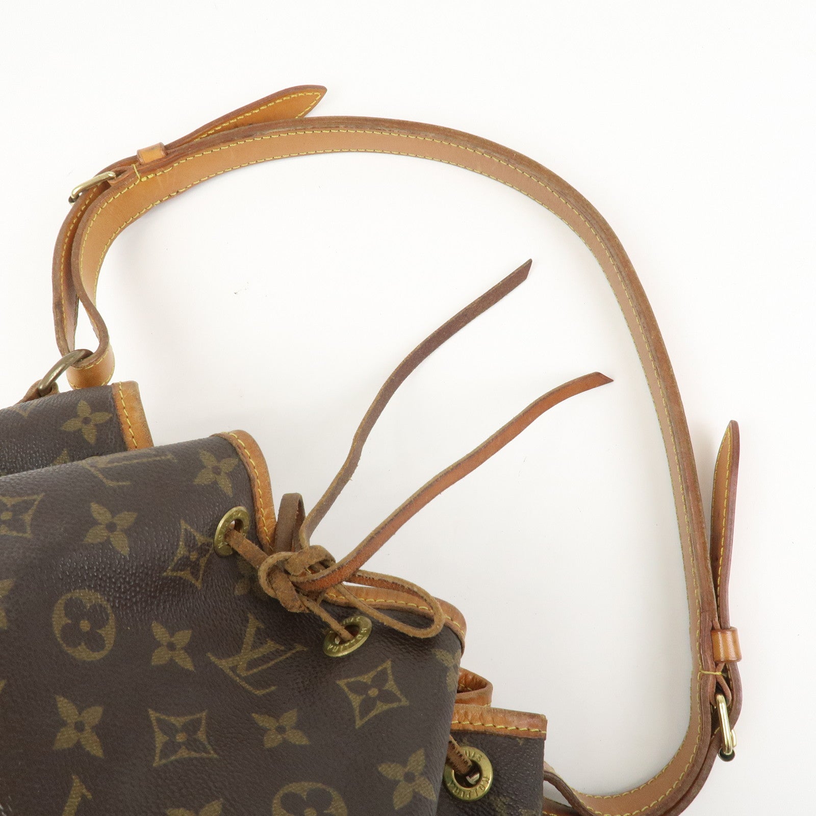 Louis Vuitton Monogram Petit Noe Shoulder Bag Brown M42226