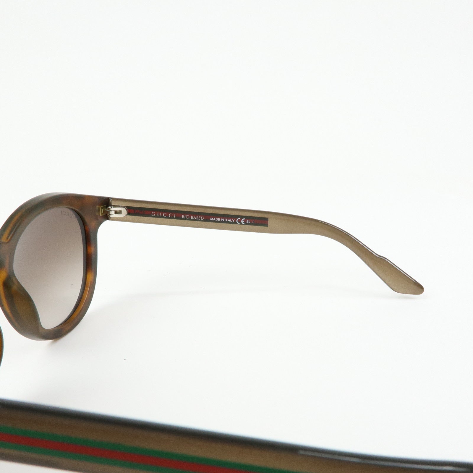 GUCCI Sherry Interlocking G Plastic Sunglasses Brown GG3653/S 51□22