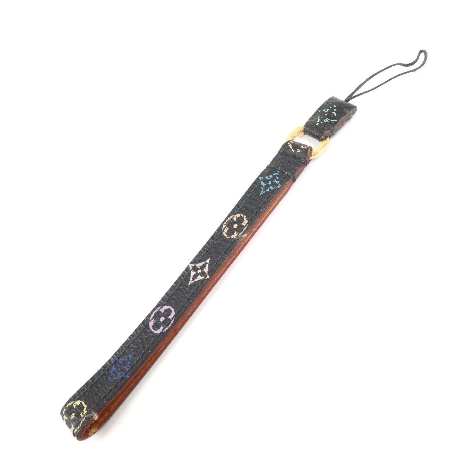 Louis Vuitton Monogram Mobile Strap Noir Multicolor M92598
