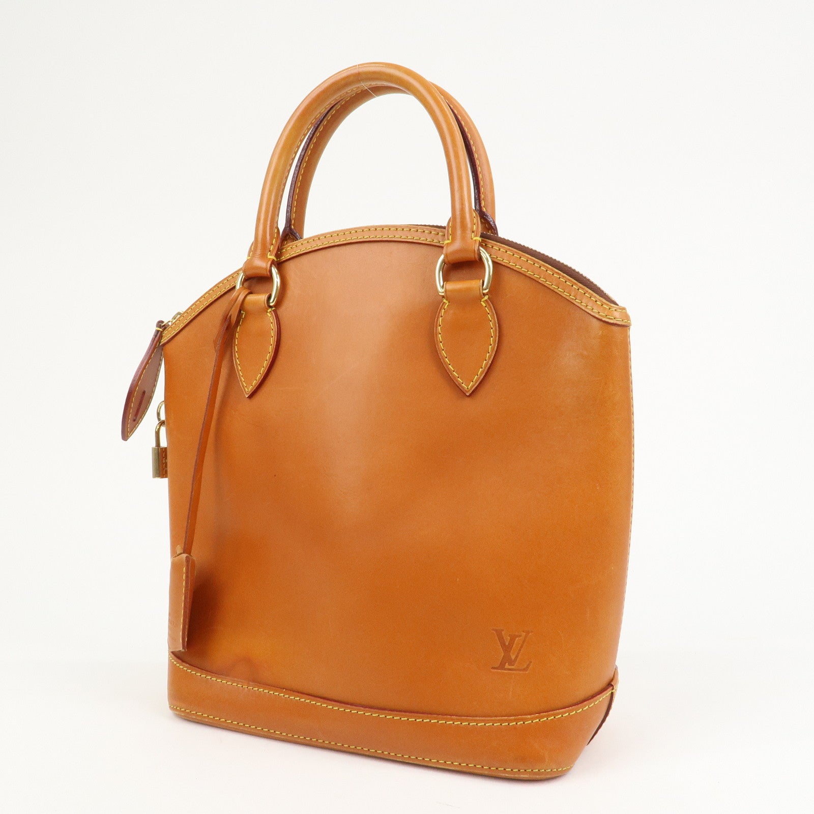 Louis Vuitton Lockit Nomade Leather Hand Bag Caramel Brown M85388