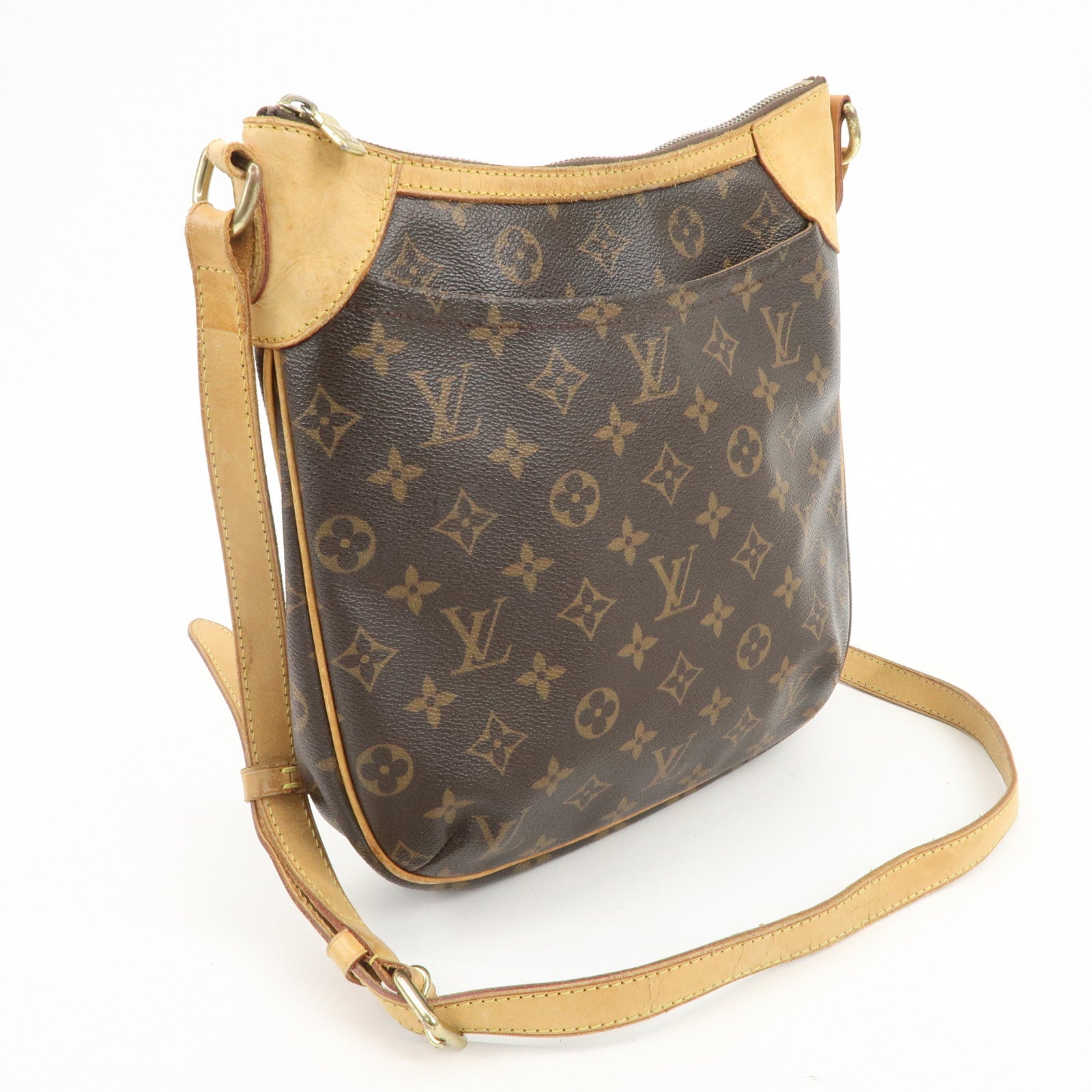 Louis Vuitton Monogram Odeon PM Shoulder Bag Brown M56390