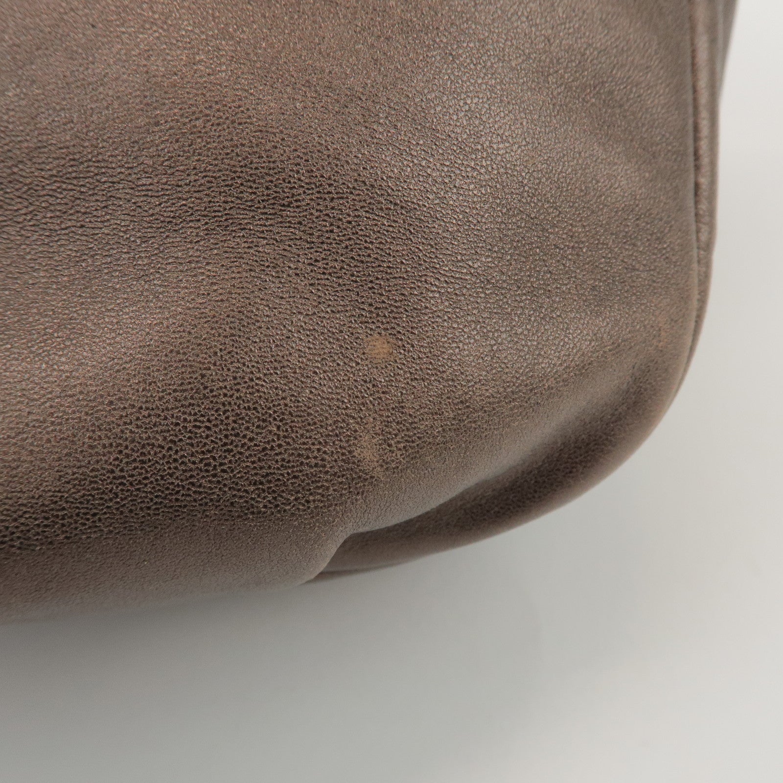 LOEWE Anagram Leather Shoulder Bag Hand Bag Bronze