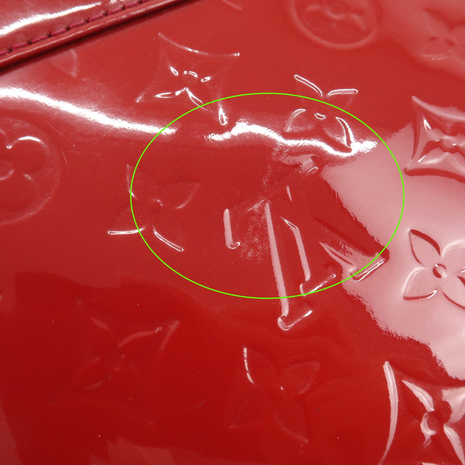 Louis Vuitton Monogram Vernis Leather Alma PM Hand Bag Rouge M91693