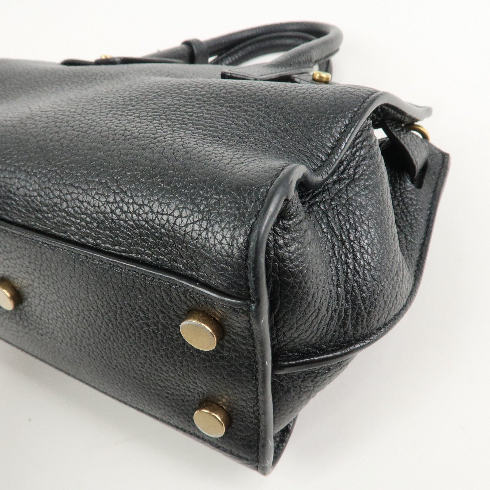 SAINT LAURENT PARIS Sac De Jour 2WAY Bag Hand Bag Black 717449